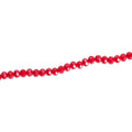 Fire Polished Beads Opaque Crystal 6mm Ruby Red 1 string