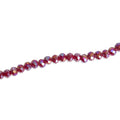Fire Polished Beads Opaque Crystal 6mm Dark Red 1 string