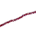 Fire Polished Beads Opaque Crystal 8mm Dark Red 1 string