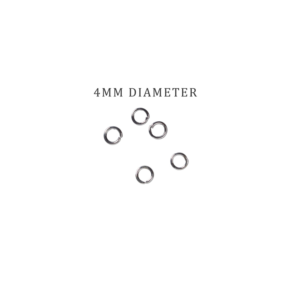 Jewellery Findings Jump Ring Open Nickel 4mm 15gm