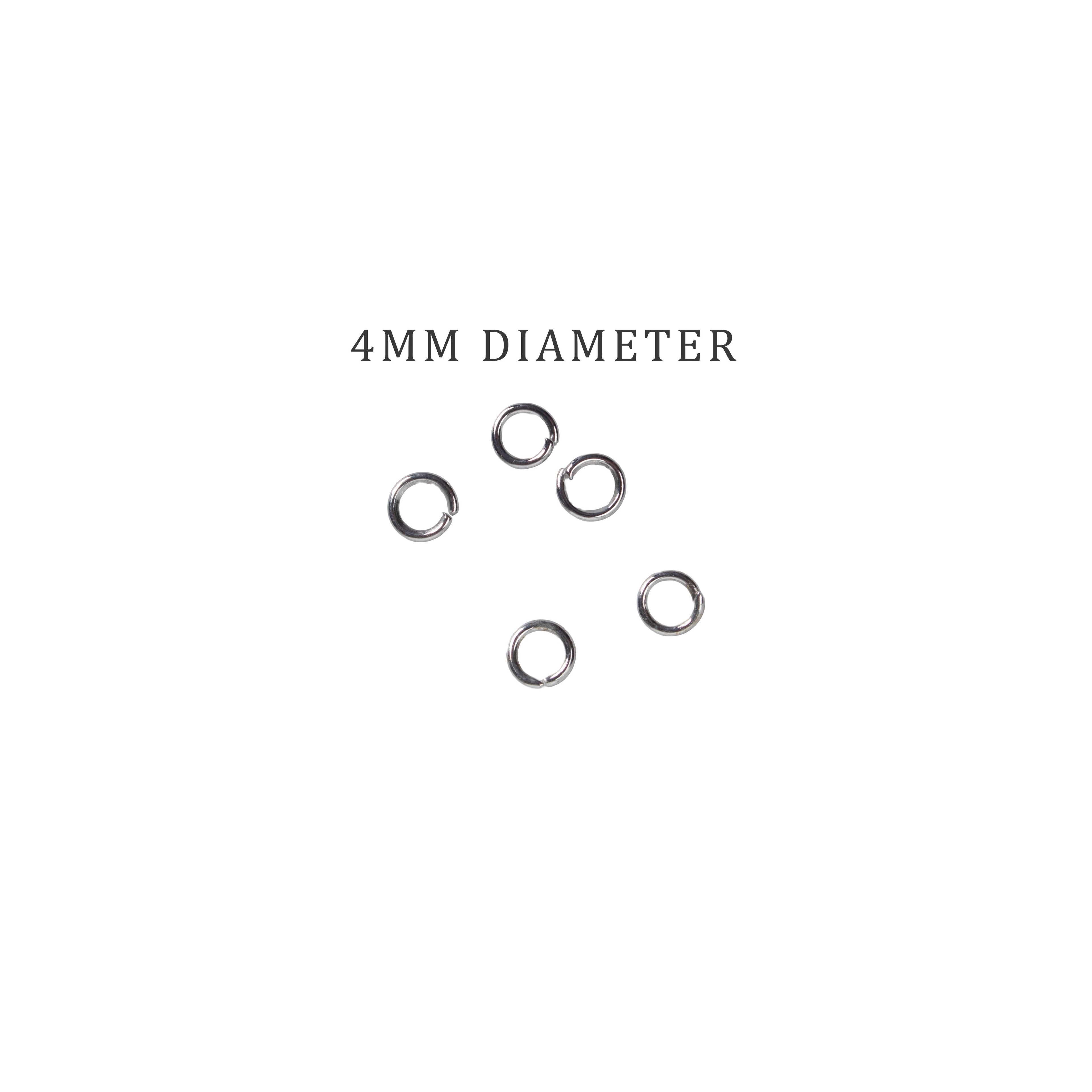 Jewellery Findings Jump Ring Open Nickel 4mm 15gm