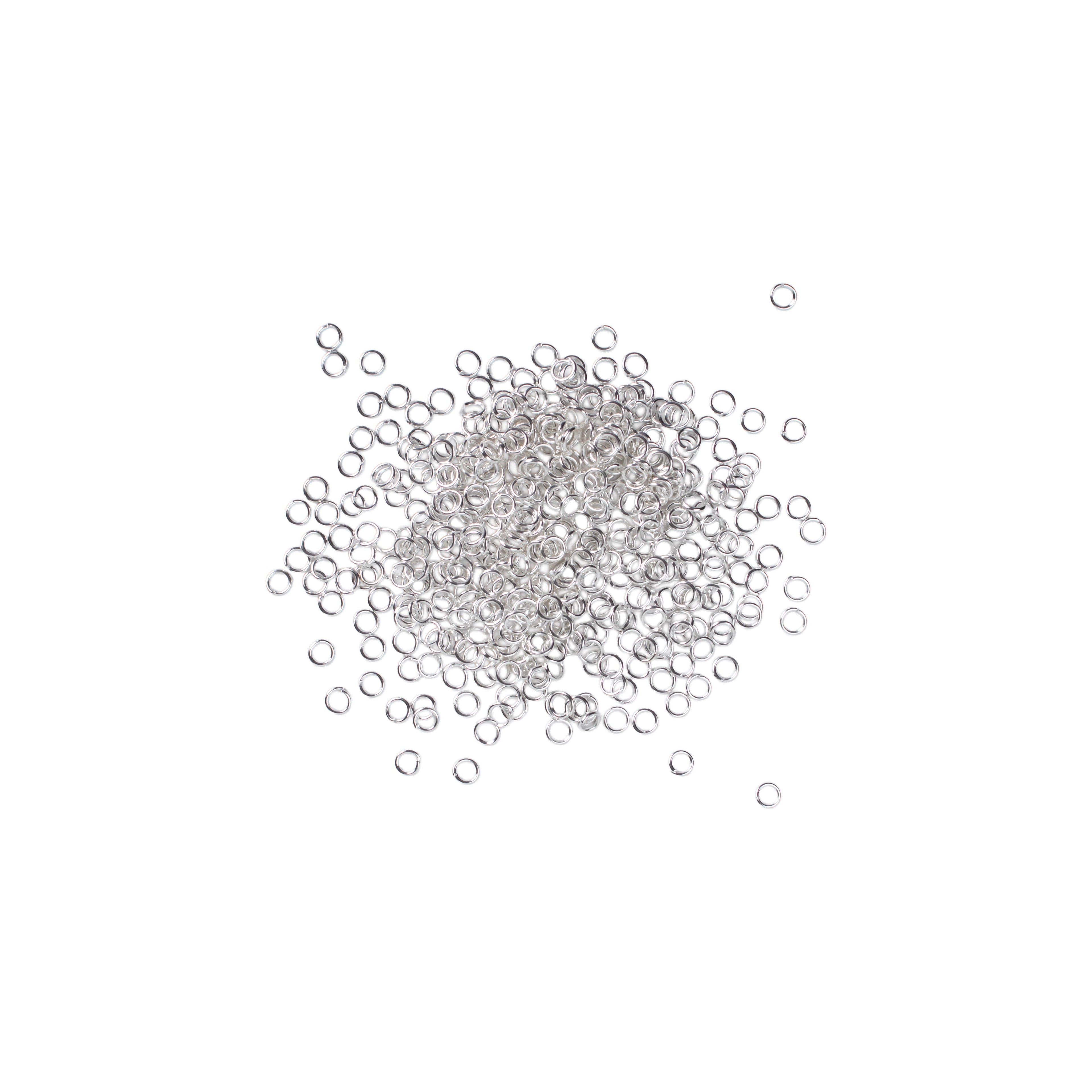 Jewellery Findings Jump Ring Open Silver 4mm 15gm