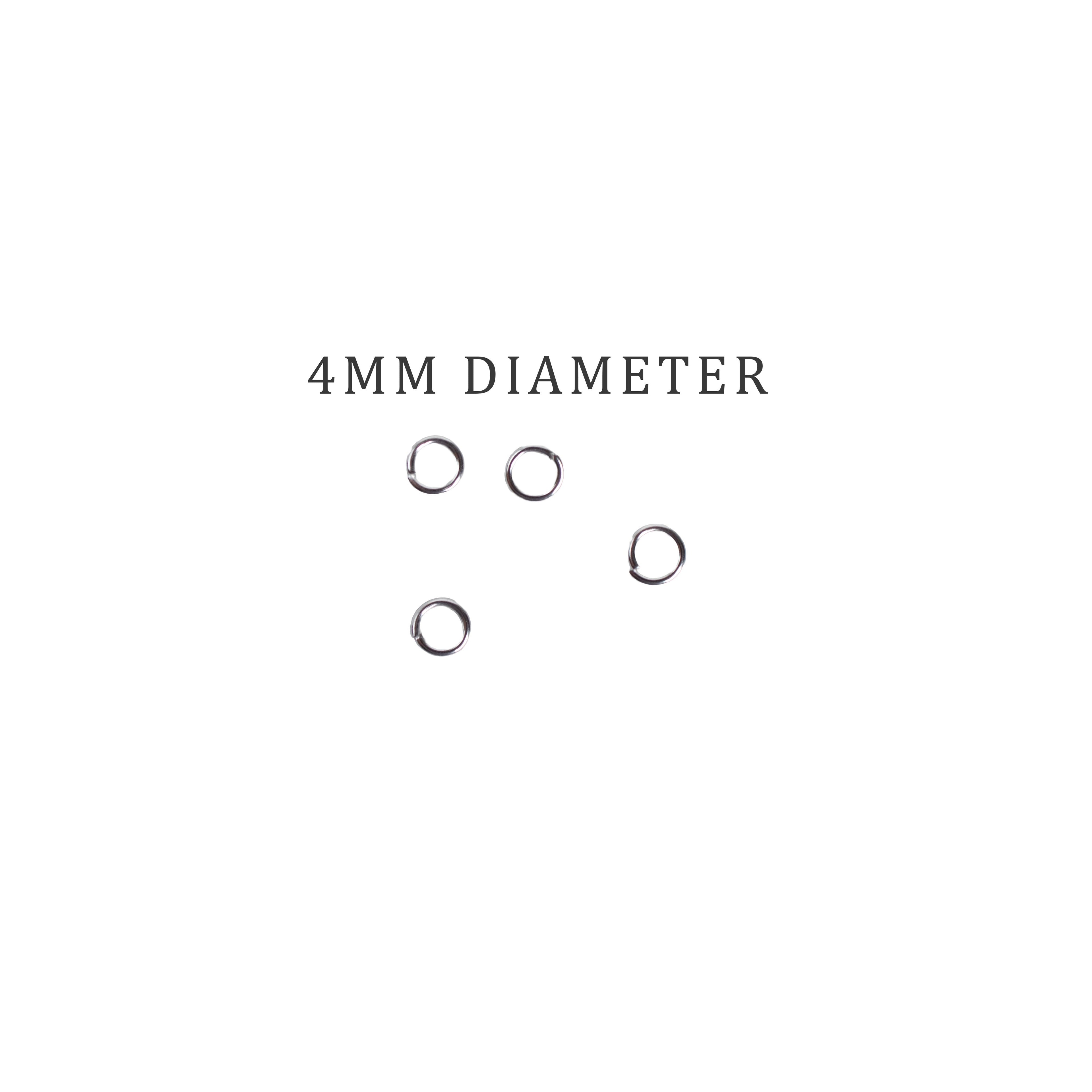 Jewellery Findings Jump Ring Open Silver 4mm 15gm