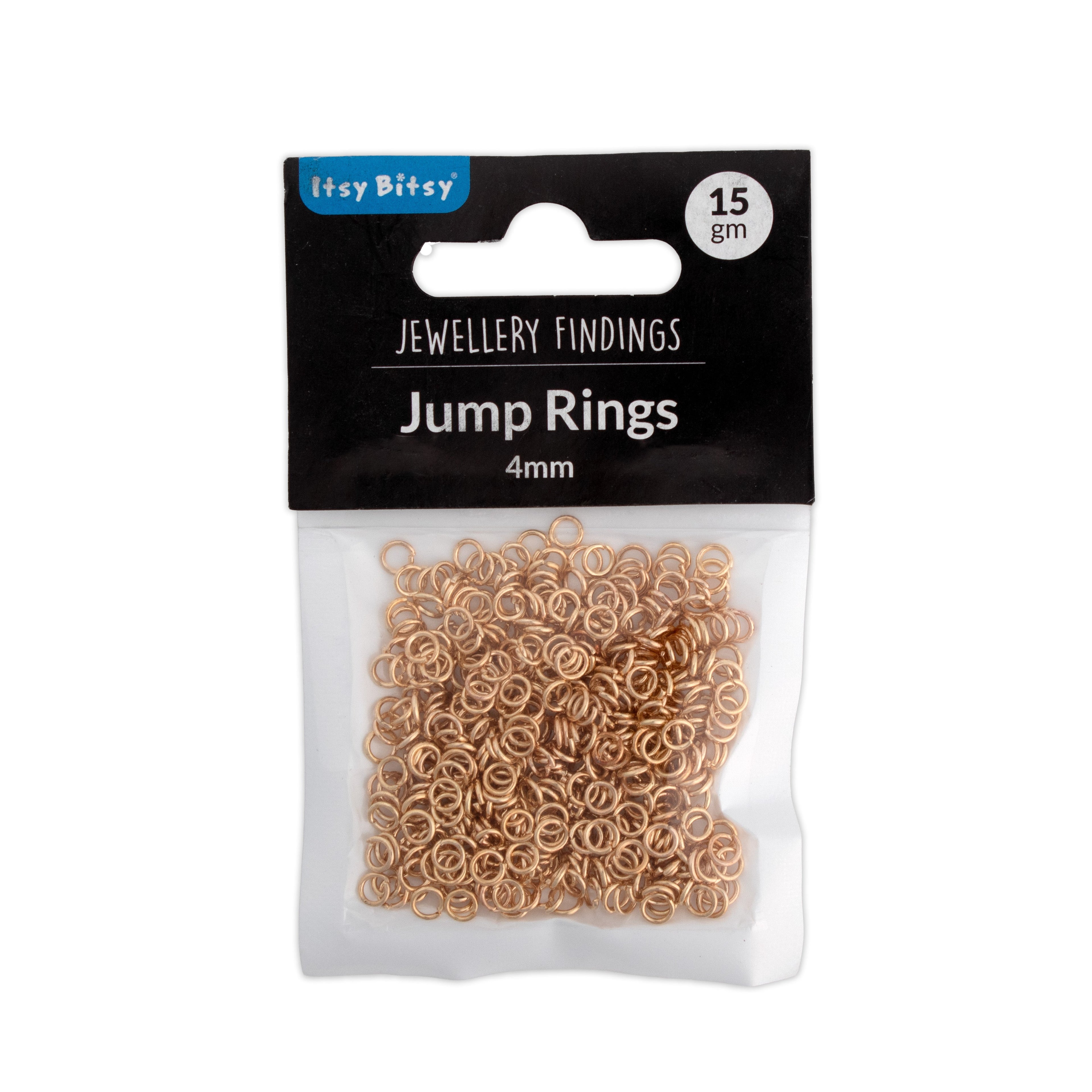 Jewellery Findings Jump Ring Open Gold 4mm 15gm