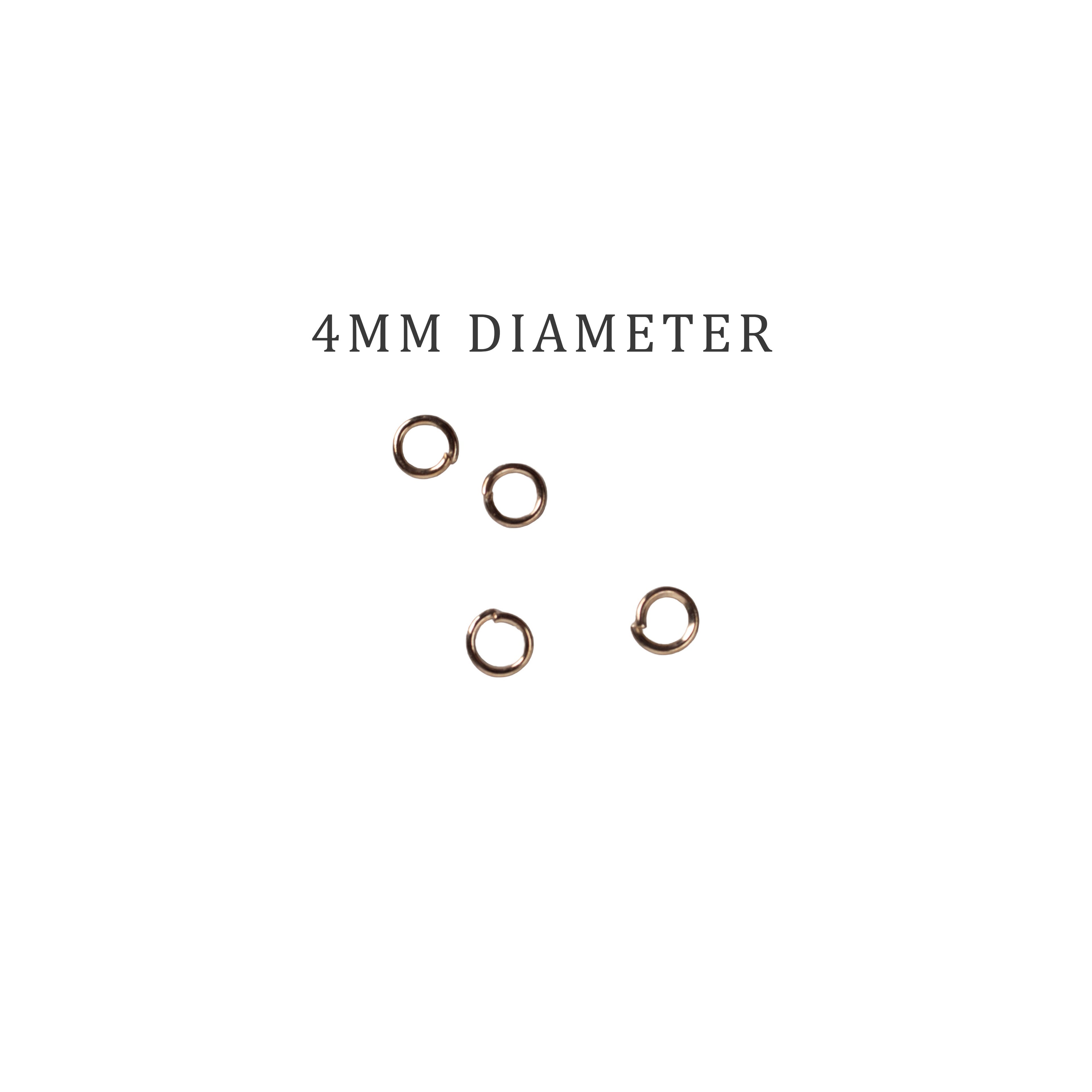 Jewellery Findings Jump Ring Open Gold 4mm 15gm