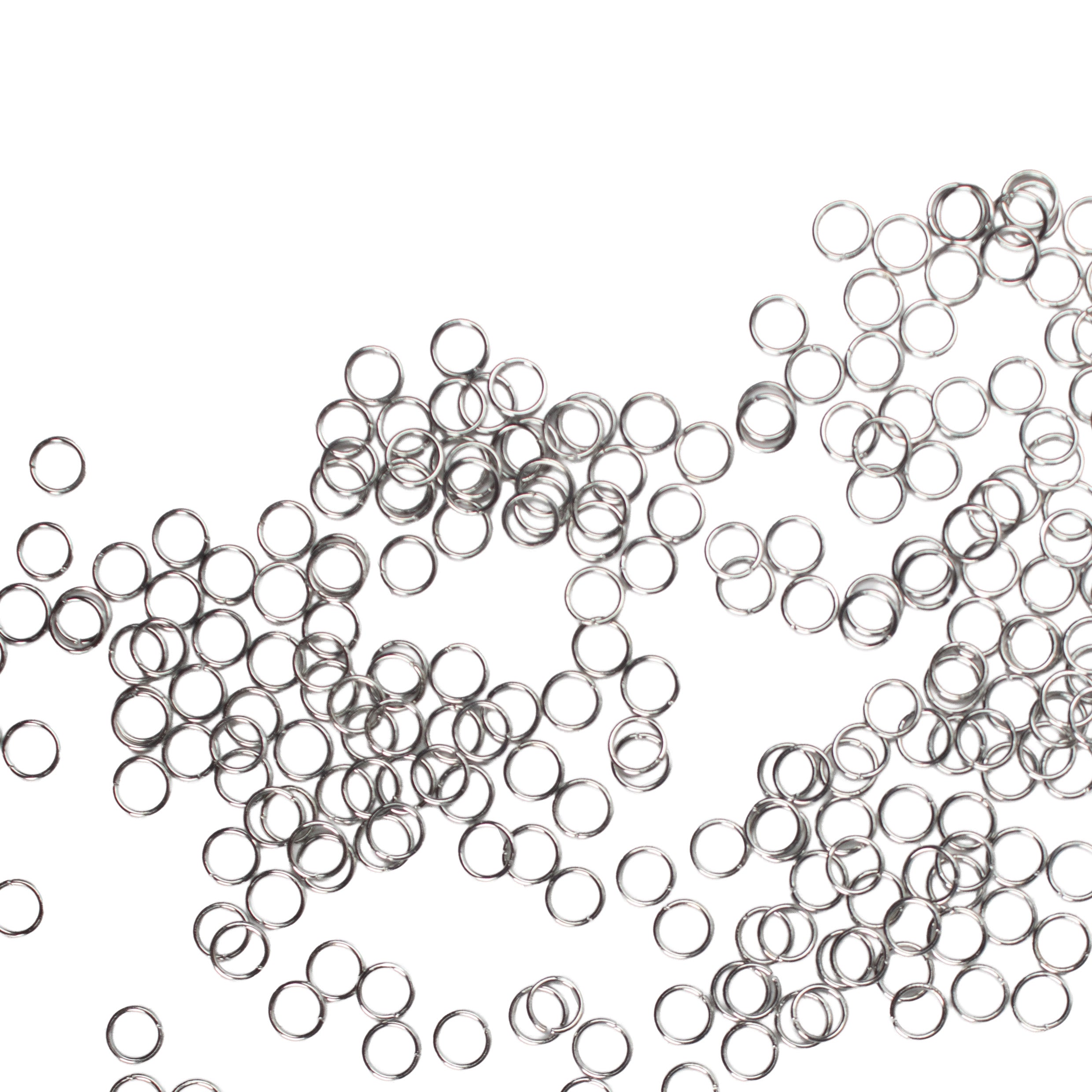 Jewellery Findings Jump Ring Open Nickel 6mm 15gm
