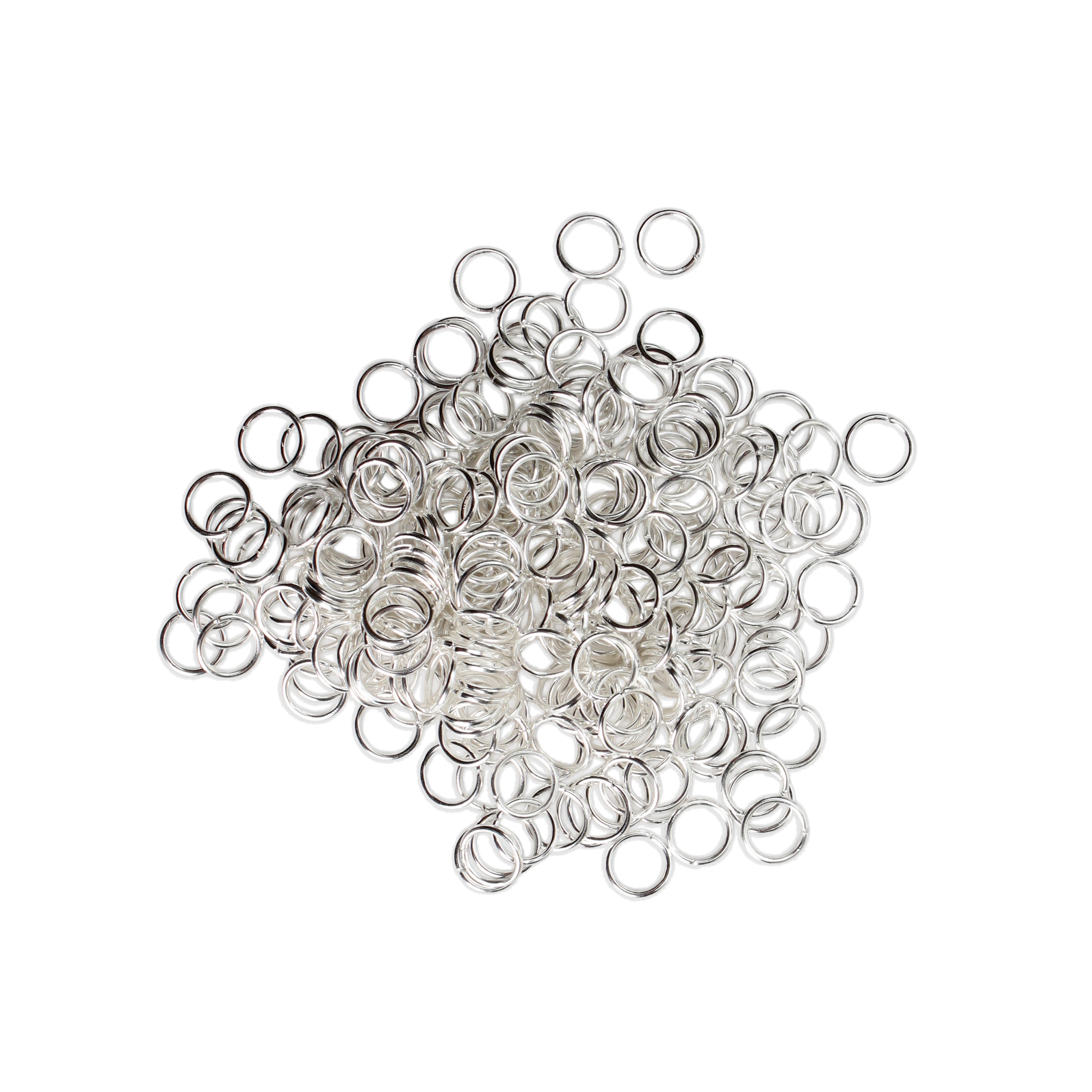 Jewellery Findings Jump Ring Open Silver 6mm 15gm