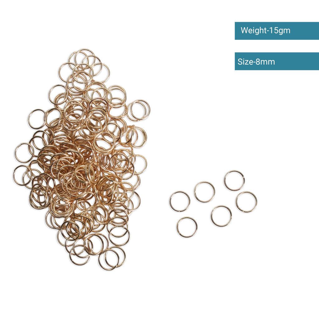 Jewellery Findings Jump Ring Open Gold 8mm 15gm