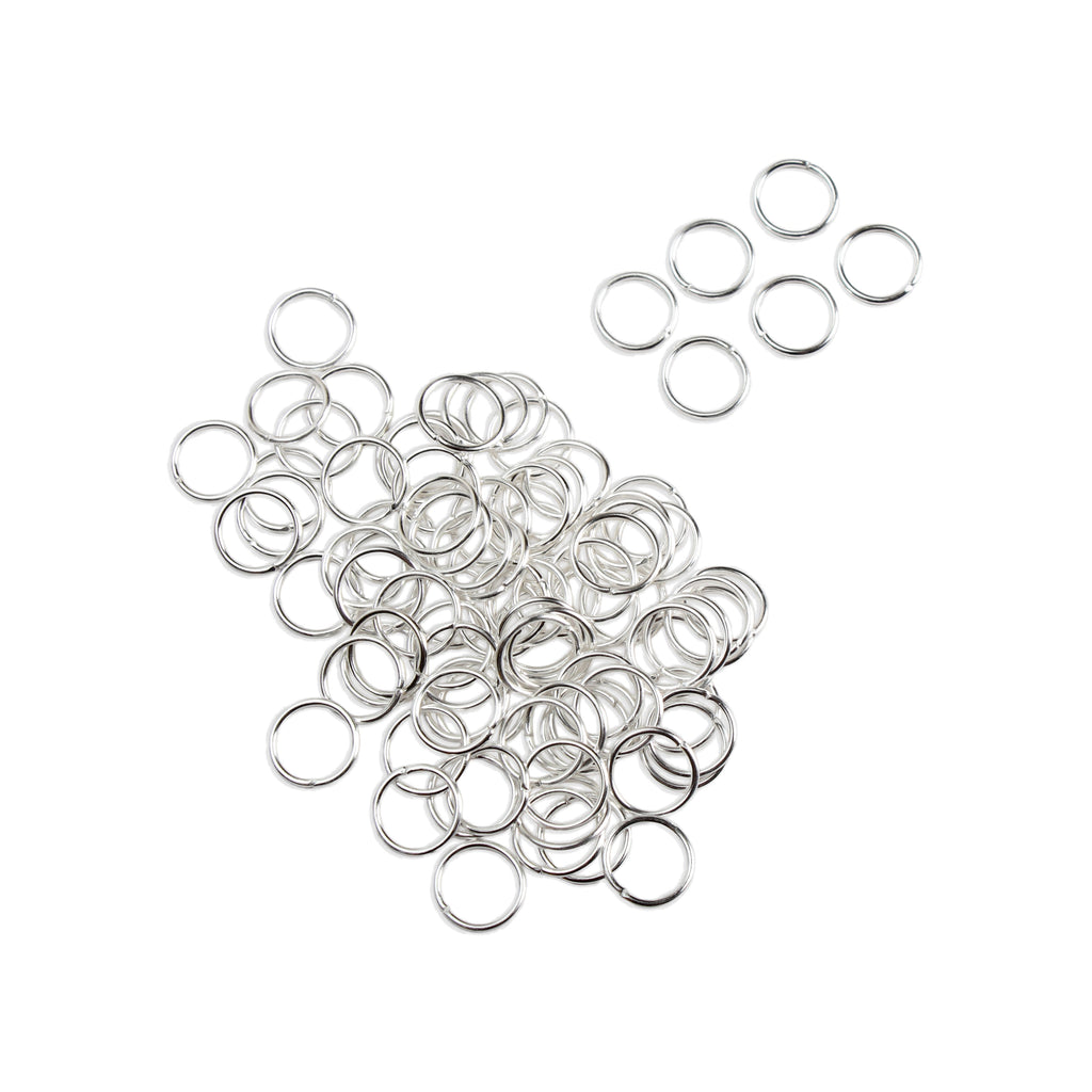 Jewellery Findings Jump Ring Open Silver 10mm 15gm