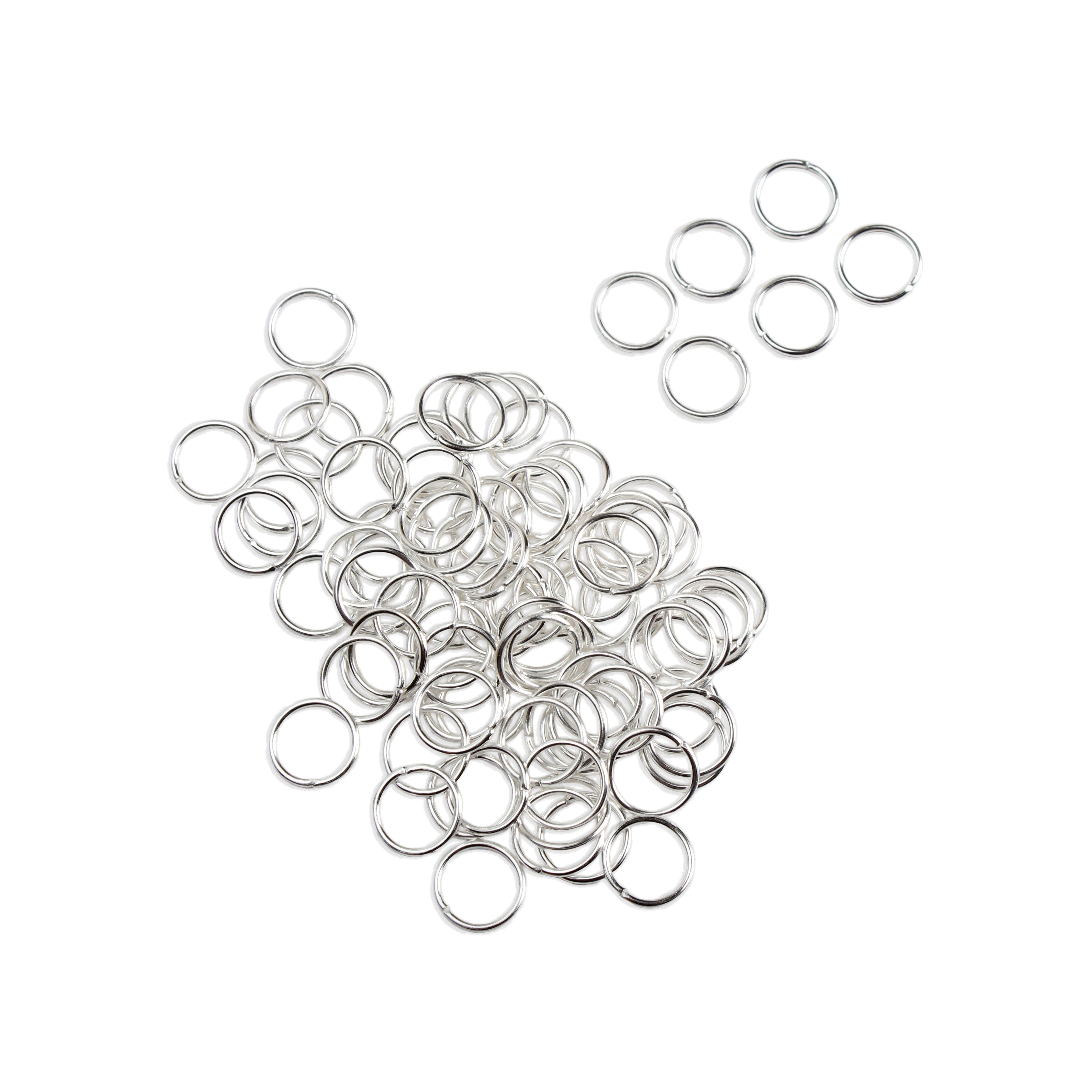 Jewellery Findings Jump Ring Open Silver 10mm 15gm