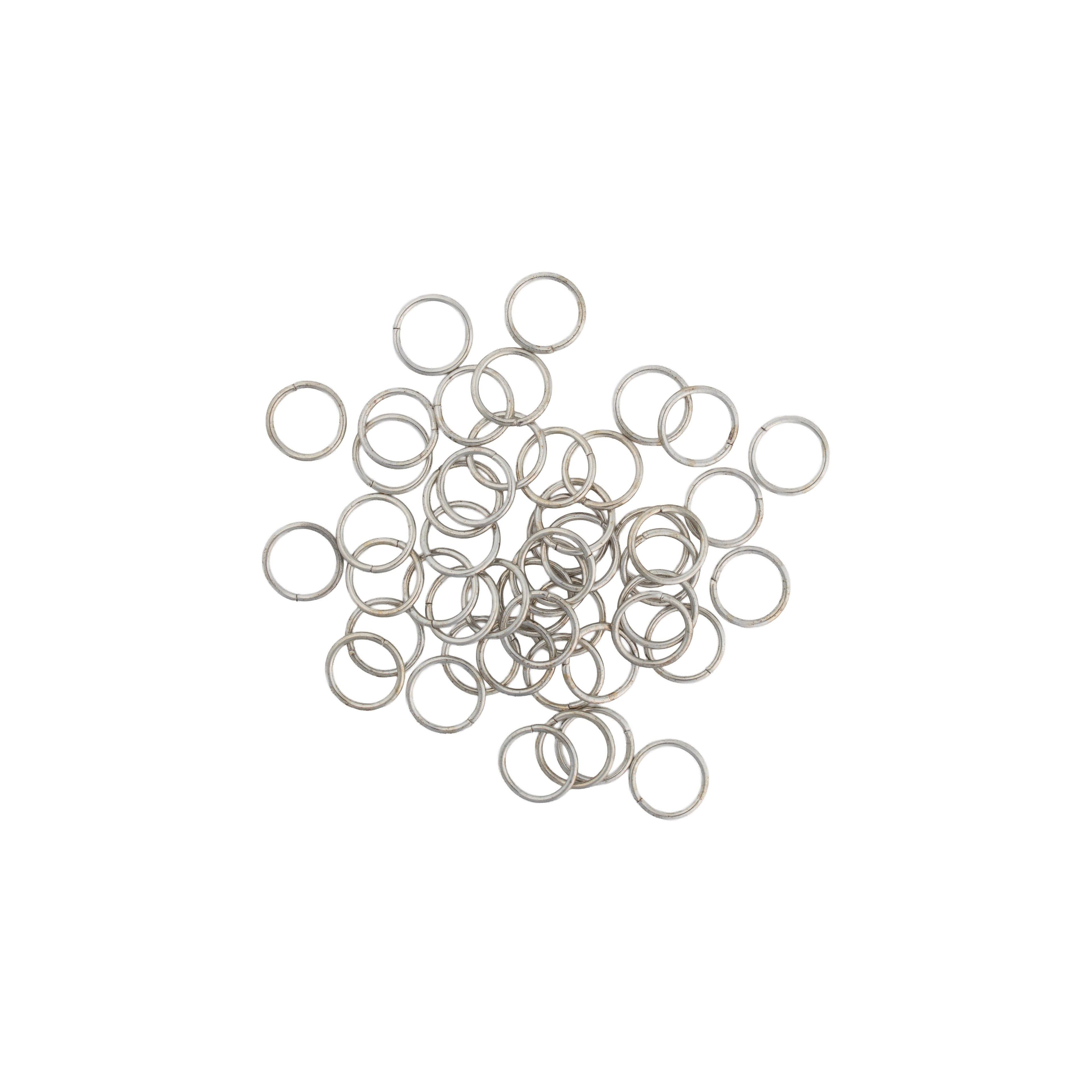 Jewellery Findings Jump Ring Open Nickel 12mm 15gm