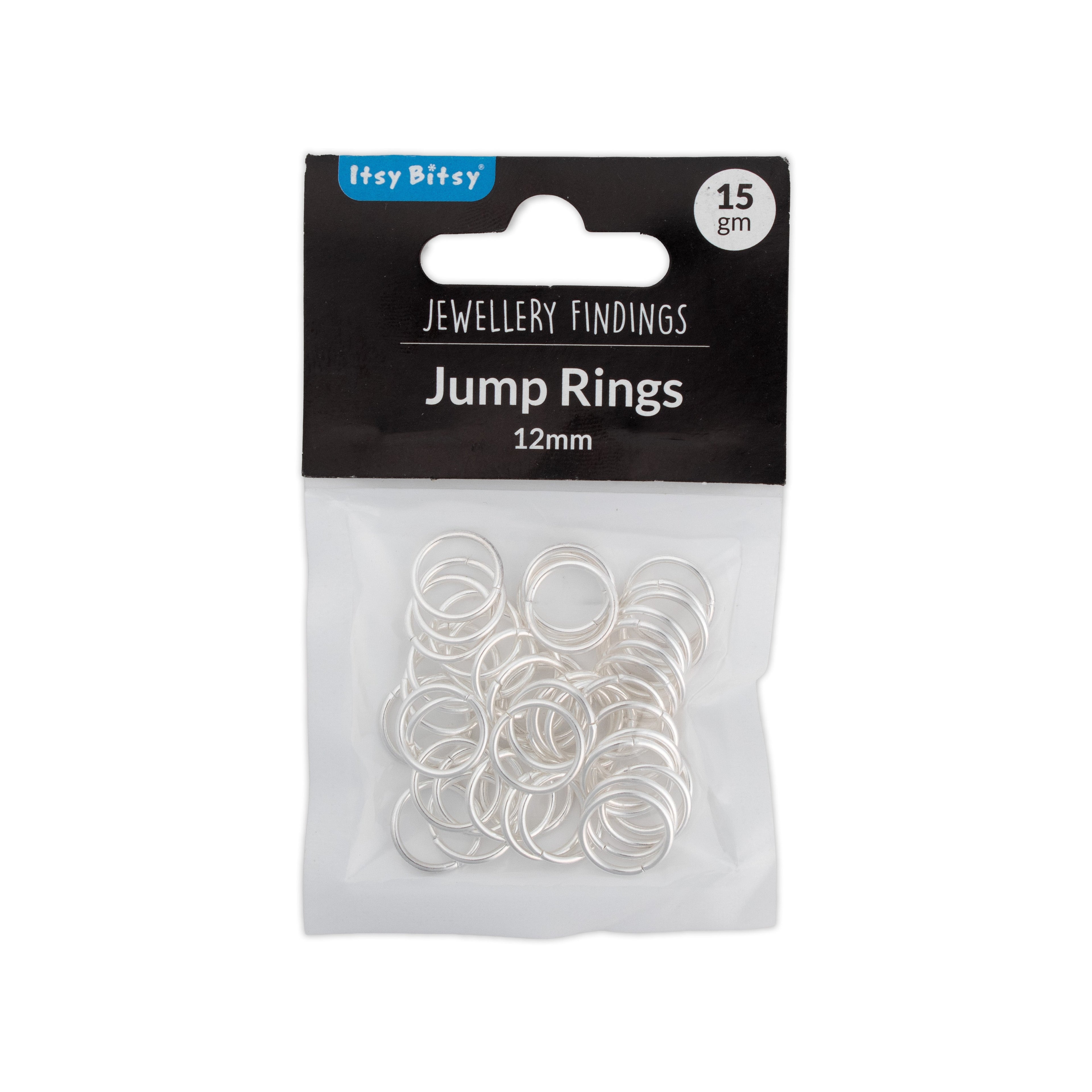 Jewellery Findings Jump Ring Open Silver 12mm 15gm