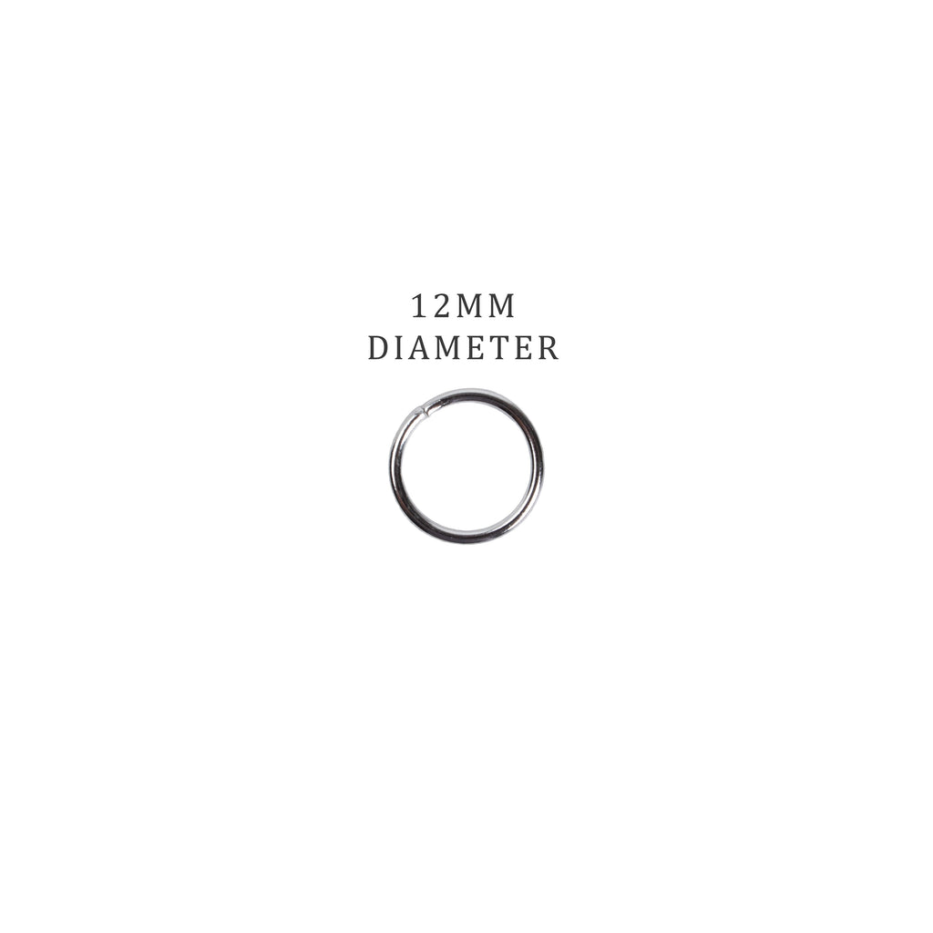 Jewellery Findings Jump Ring Open Silver 12mm 15gm