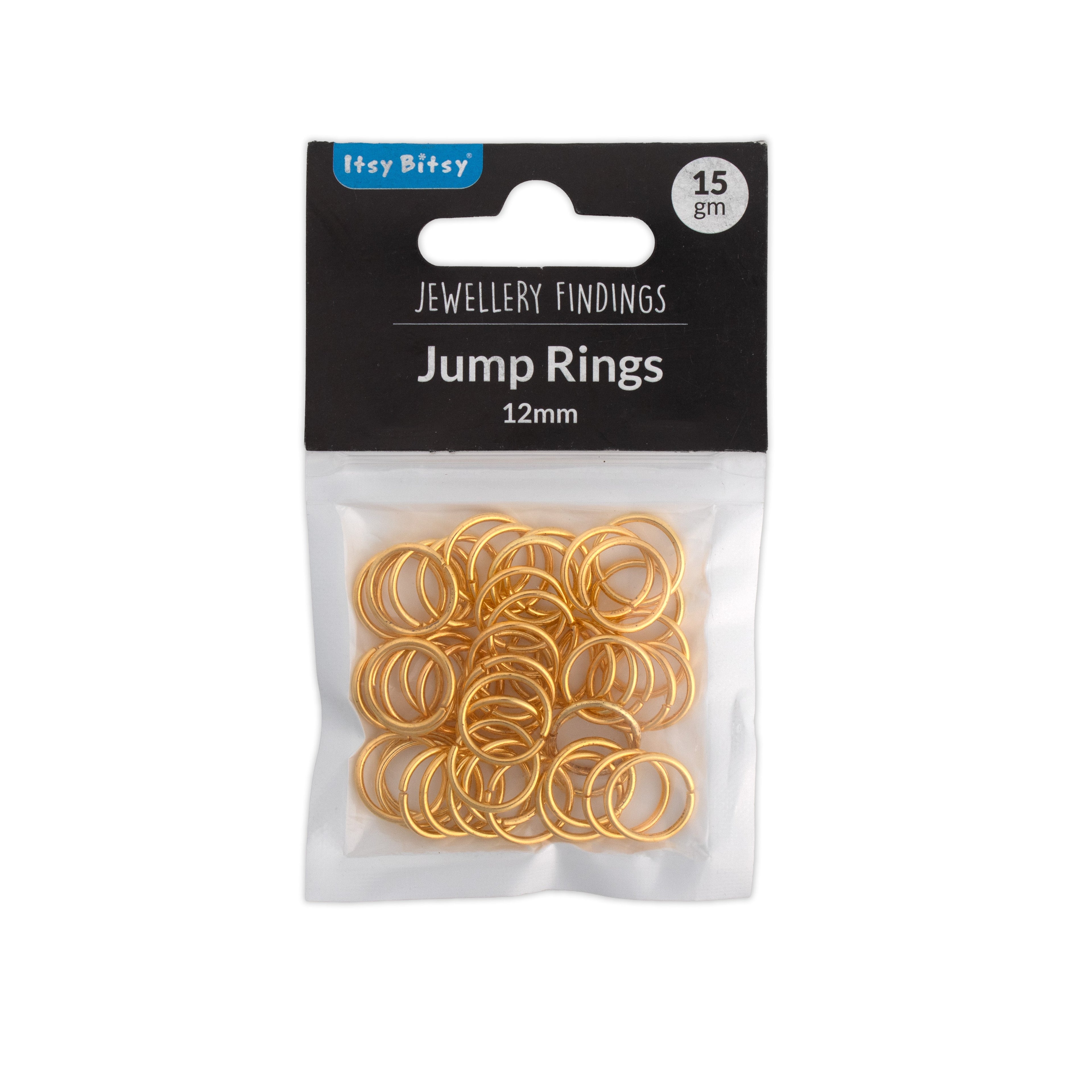 Jewellery Findings Jump Ring Open Gold 12mm 15gm