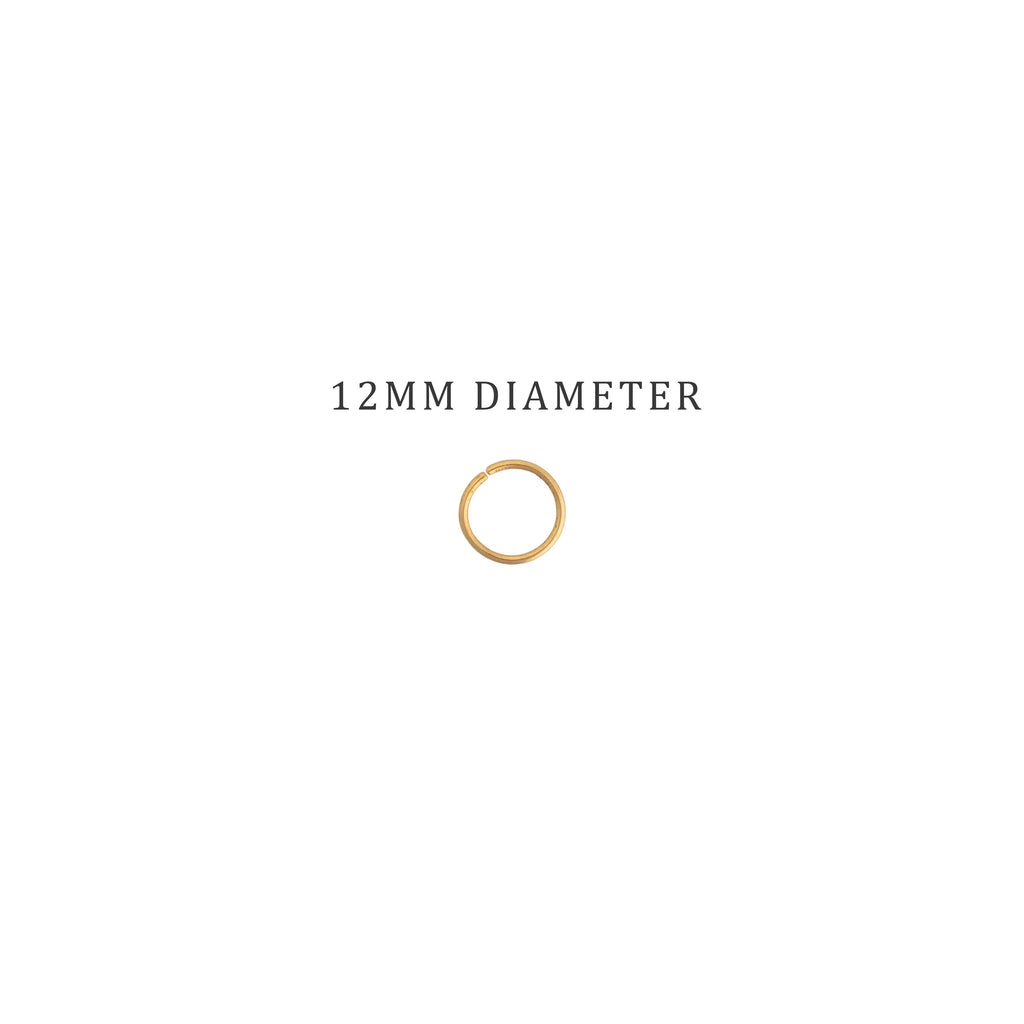 Jewellery Findings Jump Ring Open Gold 12mm 15gm