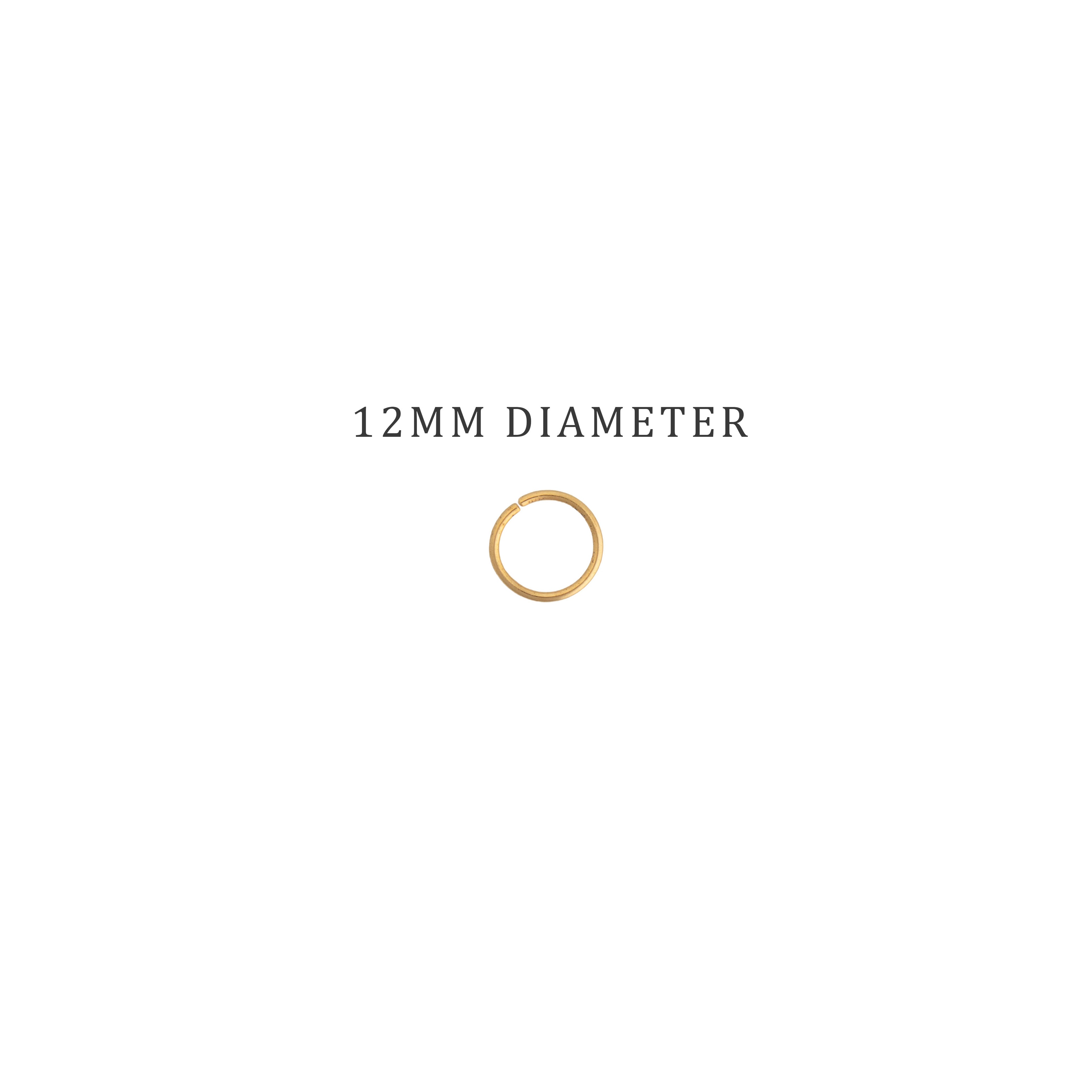 Jewellery Findings Jump Ring Open Gold 12mm 15gm