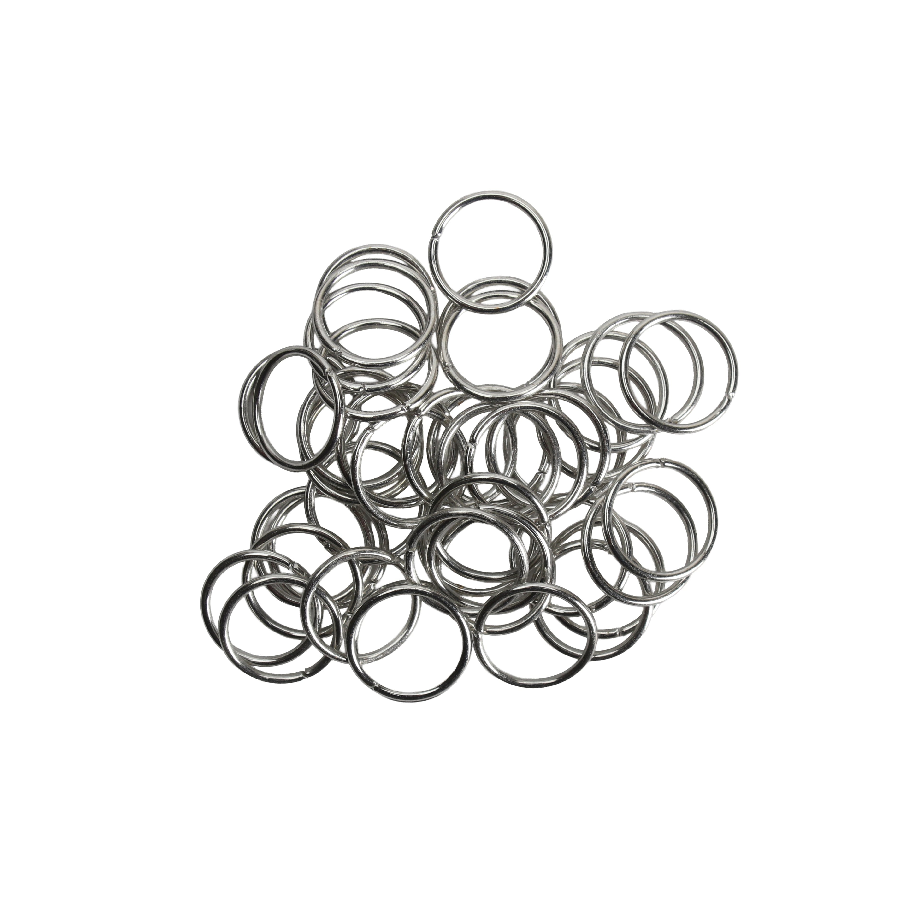 Jewellery Findings Jump Ring Open Nickel 14mm 15gm