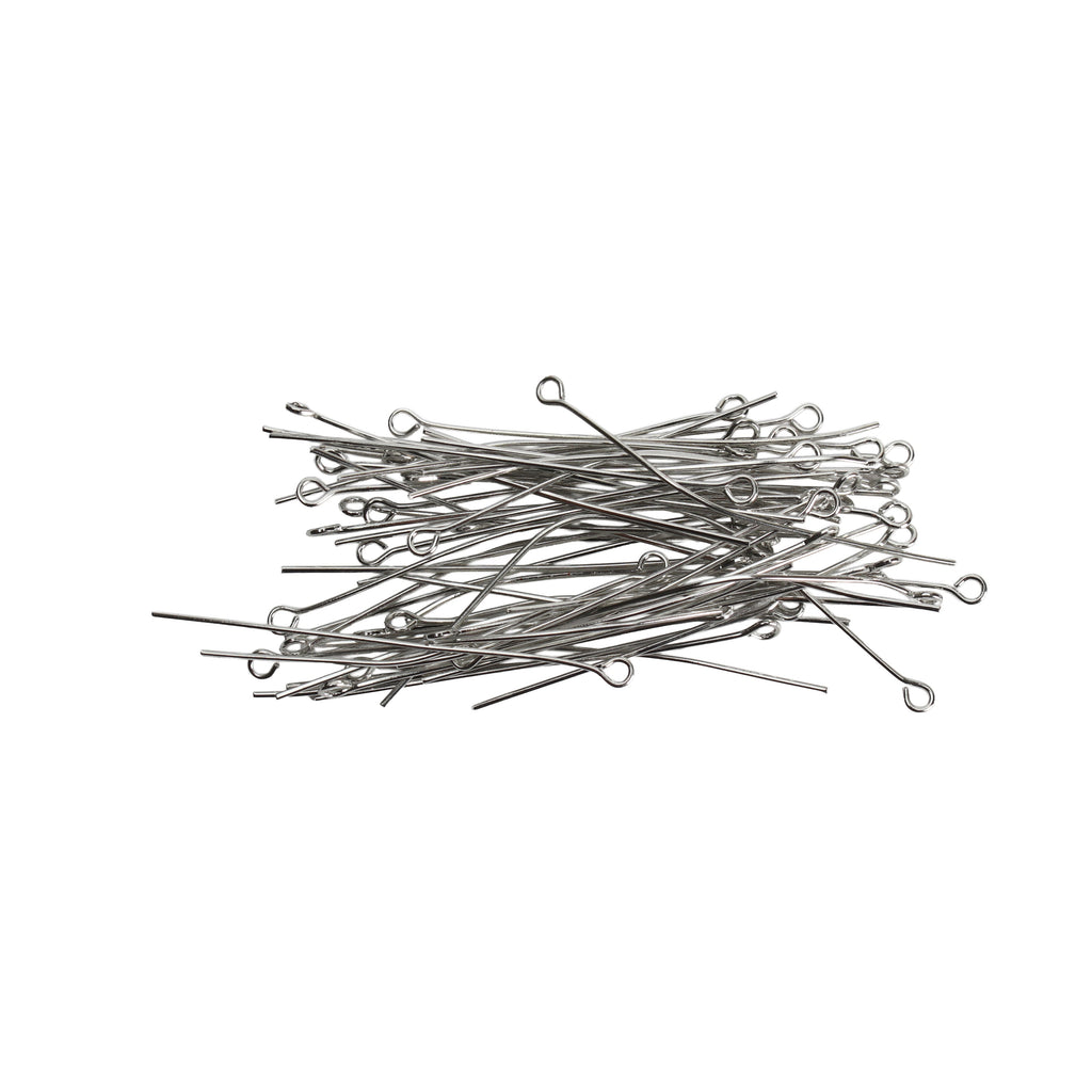 Jewellery Findings Eye Pin Nickel 50mm 10gm