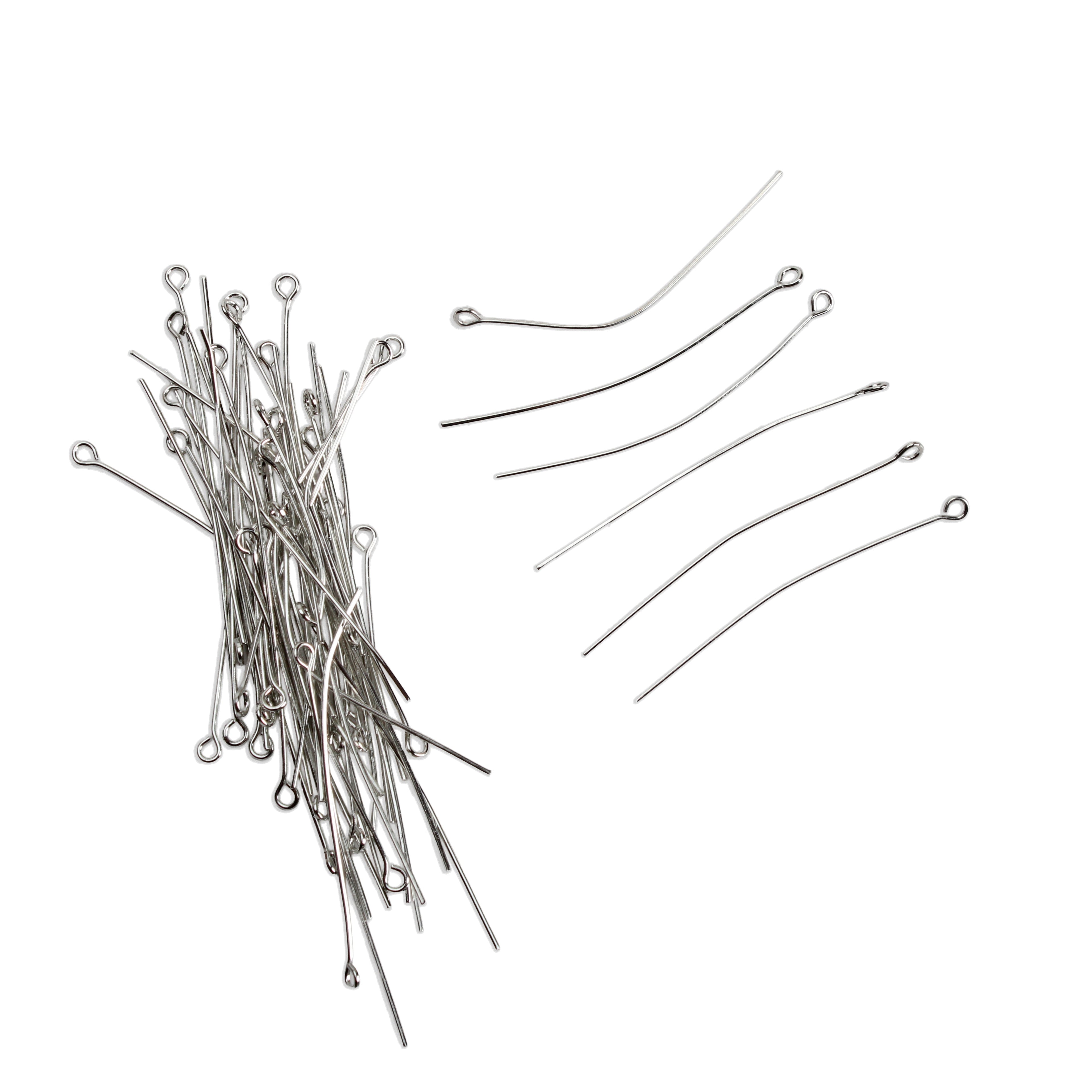 Jewellery Findings Eye Pin Nickel 50mm 10gm