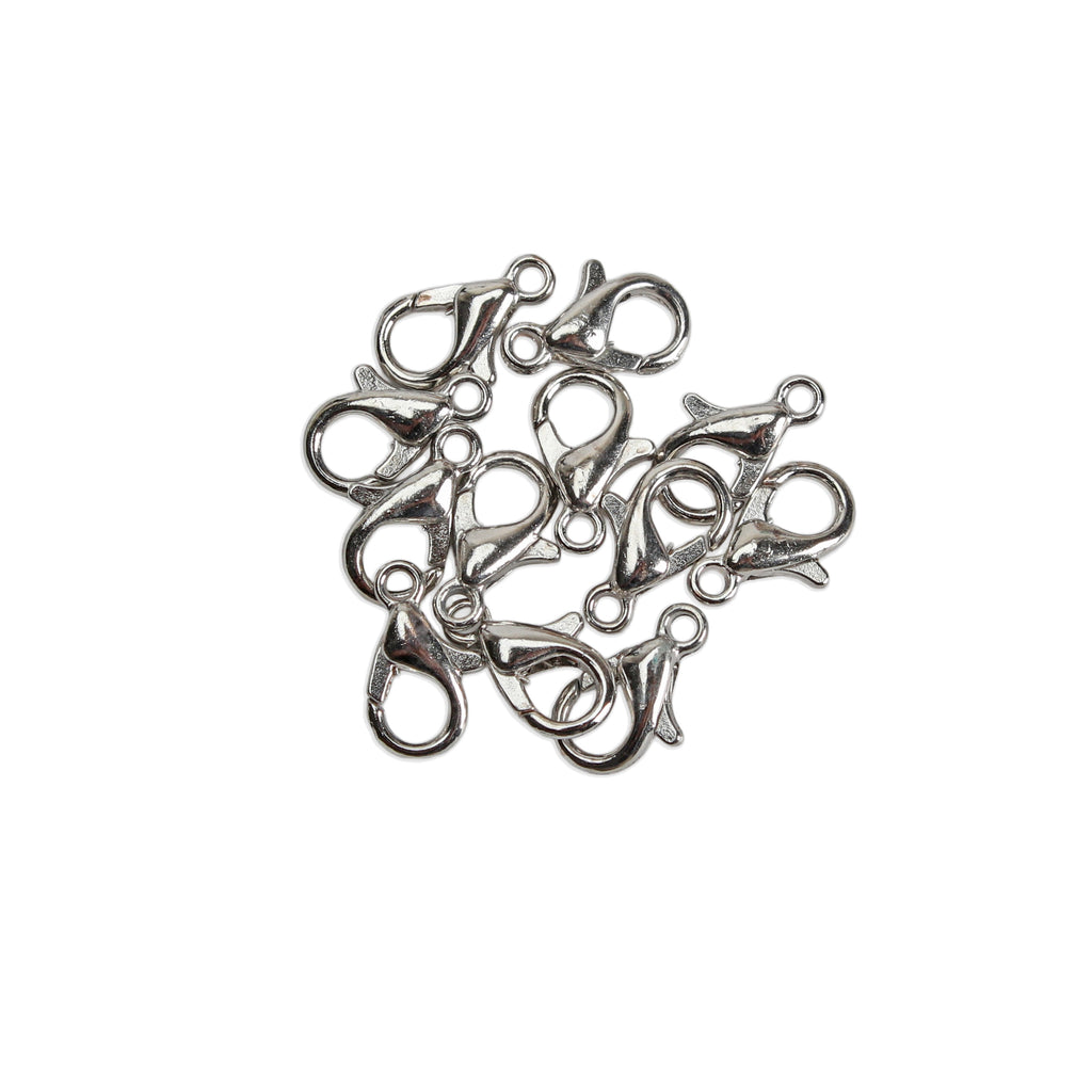 Jewellery Findings Lobster Clasp Nickel 10mm 12pc