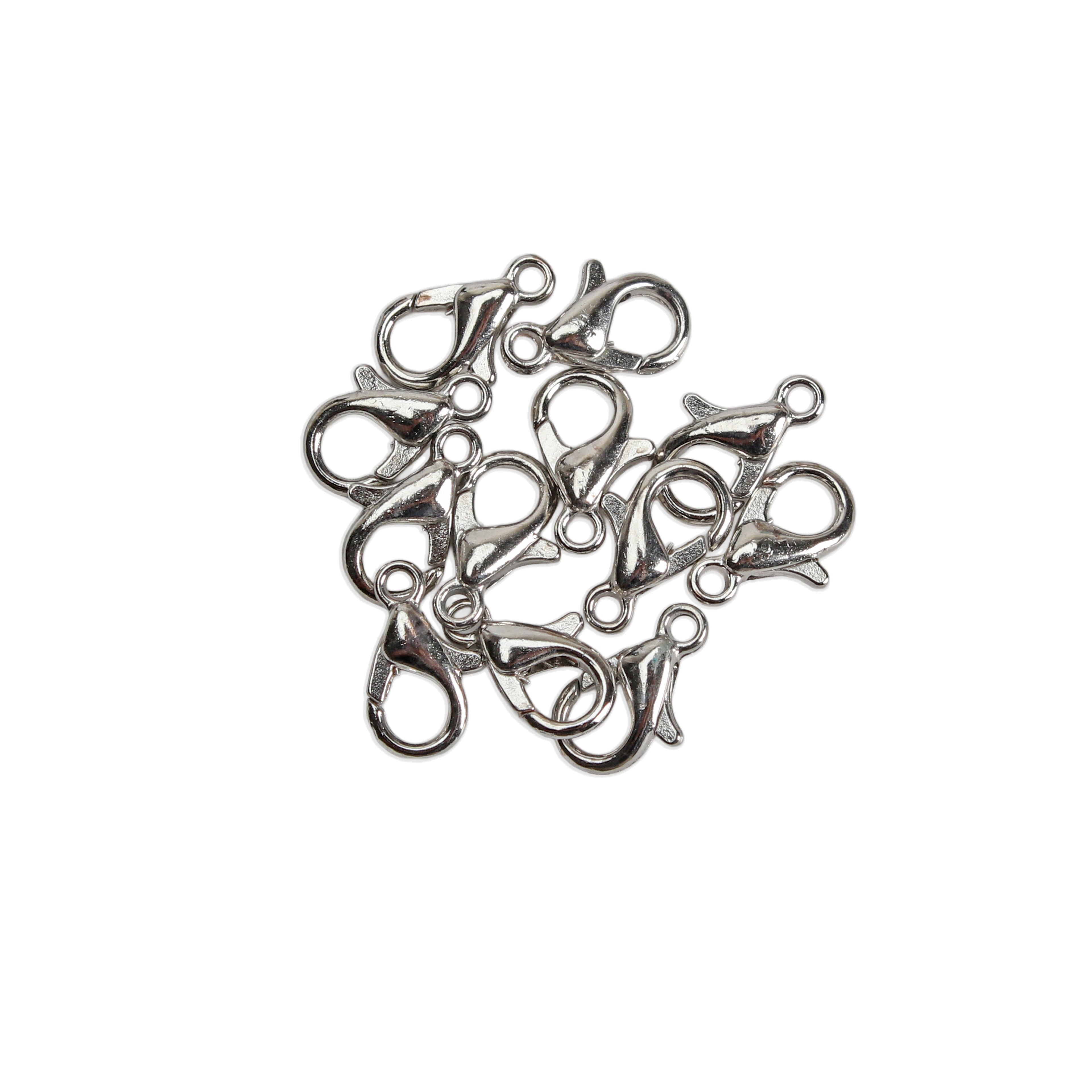 Jewellery Findings Lobster Clasp Nickel 10mm 12pc