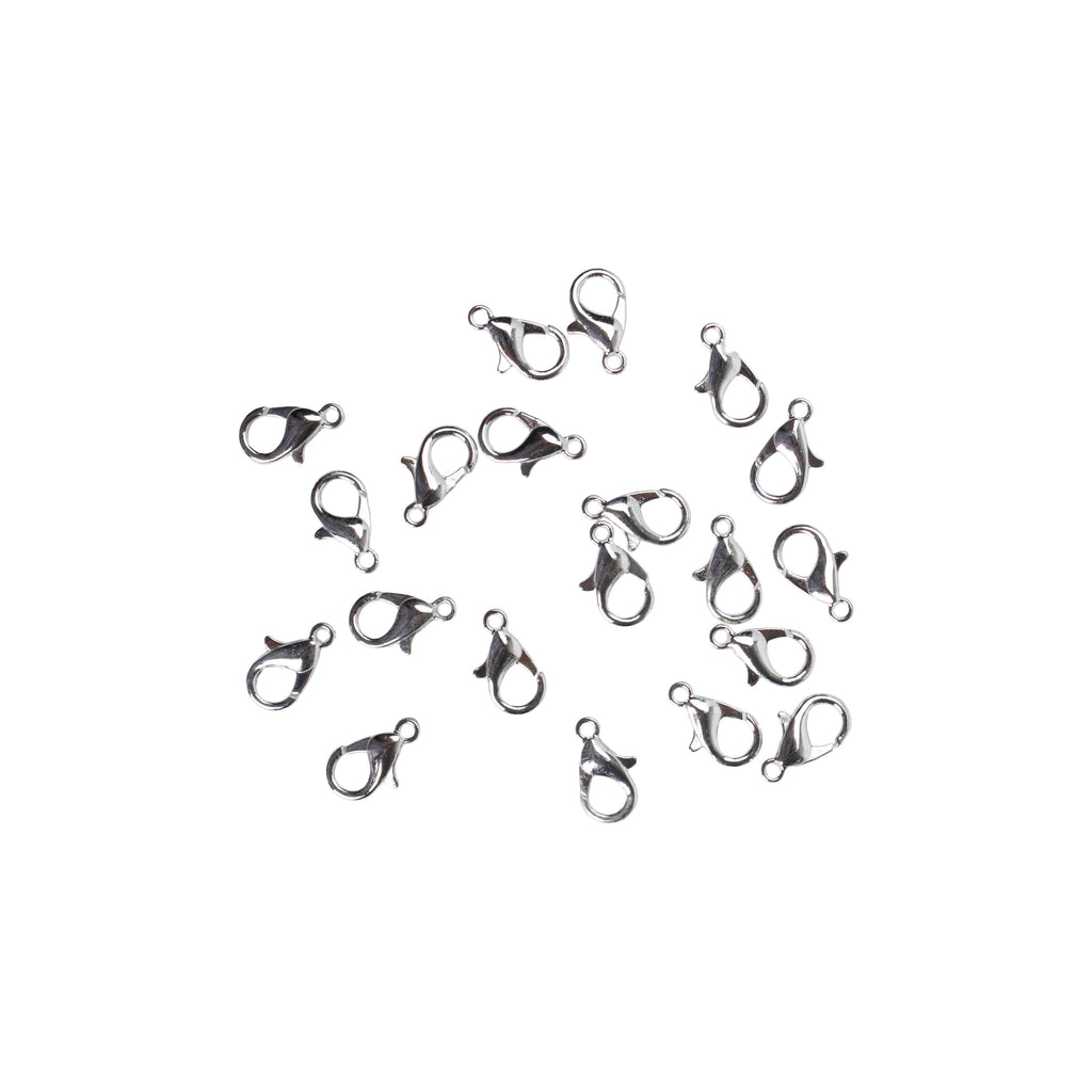 Jewellery Findings Lobster Clasp Nickel 12mm 20pc