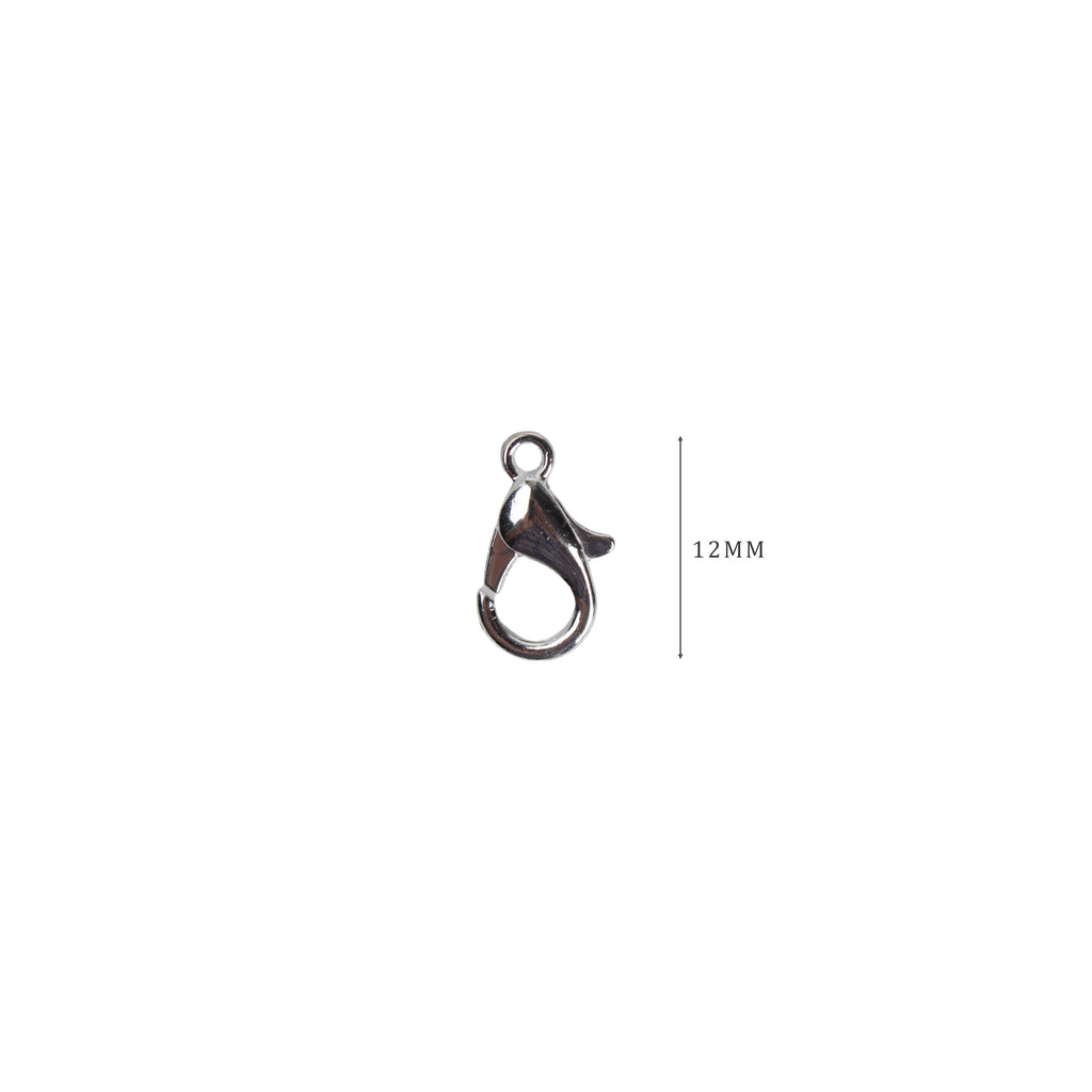 Jewellery Findings Lobster Clasp Nickel 12mm 20pc