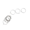 Jewellery Findings Ear Hoop Round Nickel 25mm 12pc