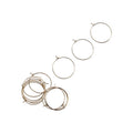 Jewellery Findings Ear Hoop Round Gold 25mm 12pc