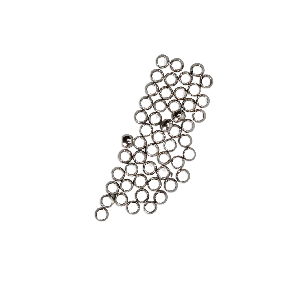 Jewellery Findings Crimp Beads Nickel 2.5mm 50pc