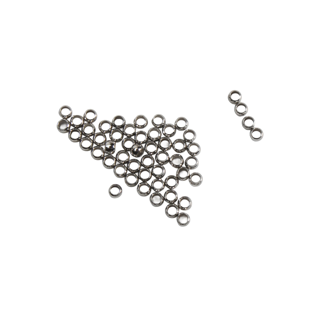 Jewellery Findings Crimp Beads Nickel 2.5mm 50pc