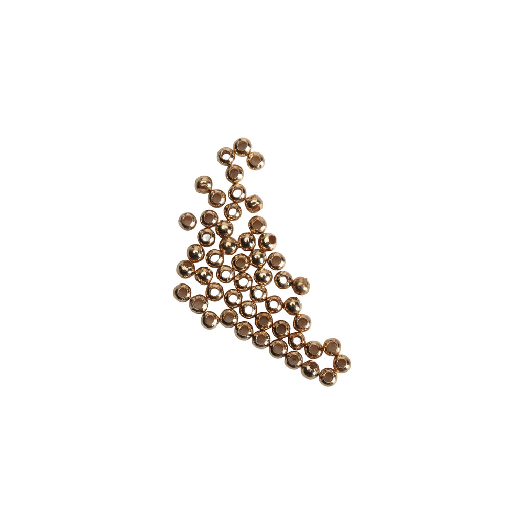 Jewellery Findings Metal Spacer Beads Gold 3.2mm kc 50pc