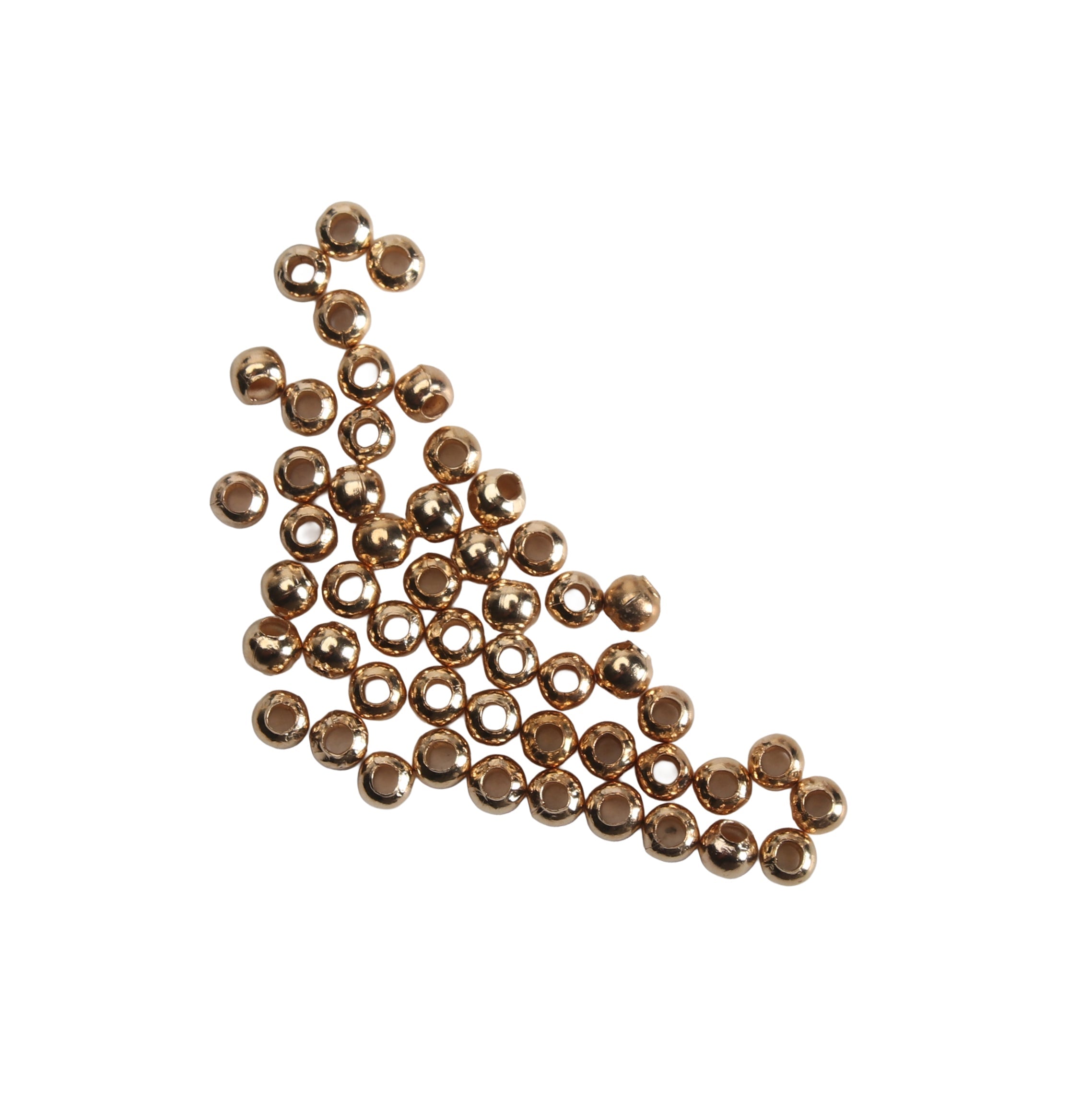 Jewellery Findings Metal Spacer Beads Gold 4.0mm kc 50pc