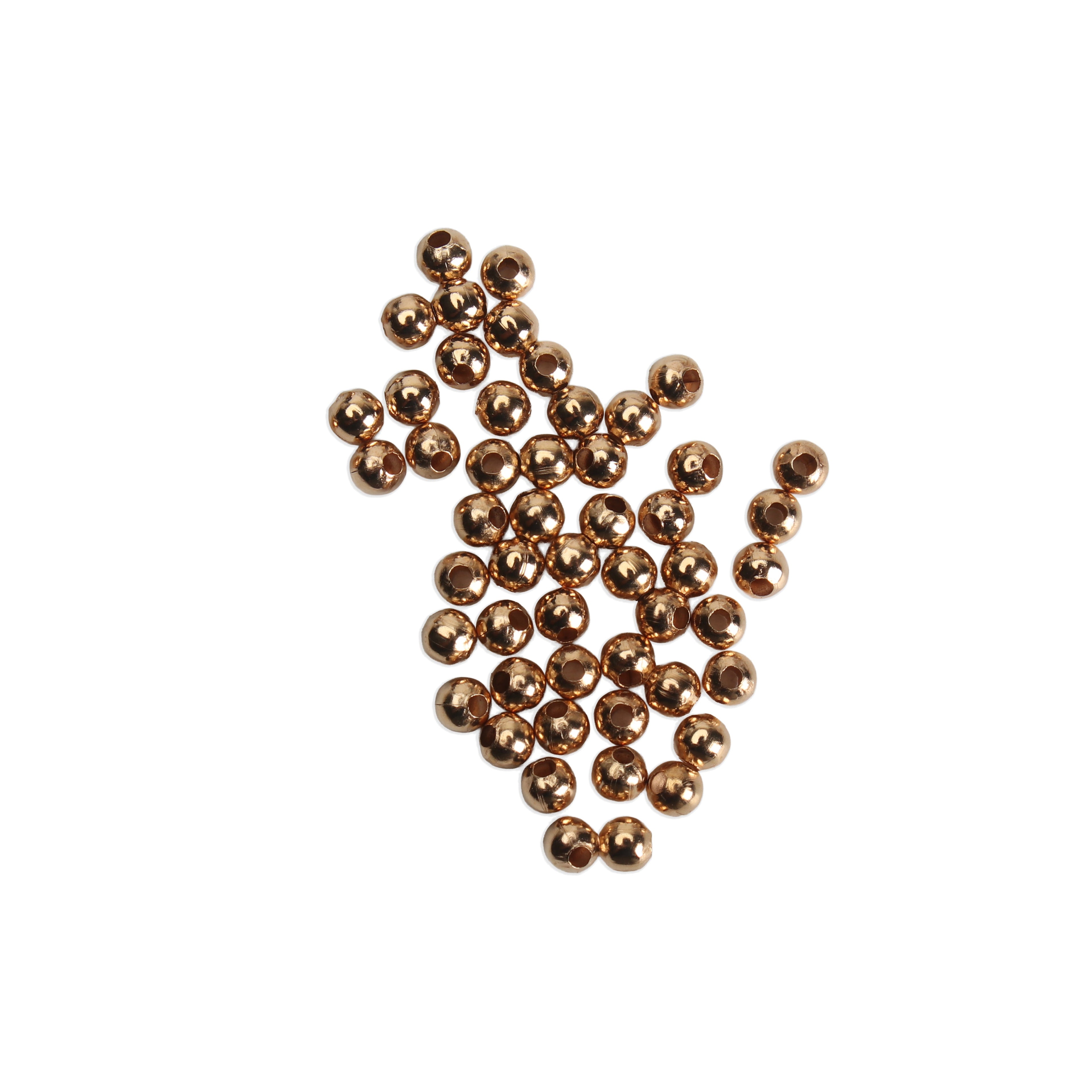 Jewellery Findings Metal Spacer Beads Gold 4.0mm kc 50pc