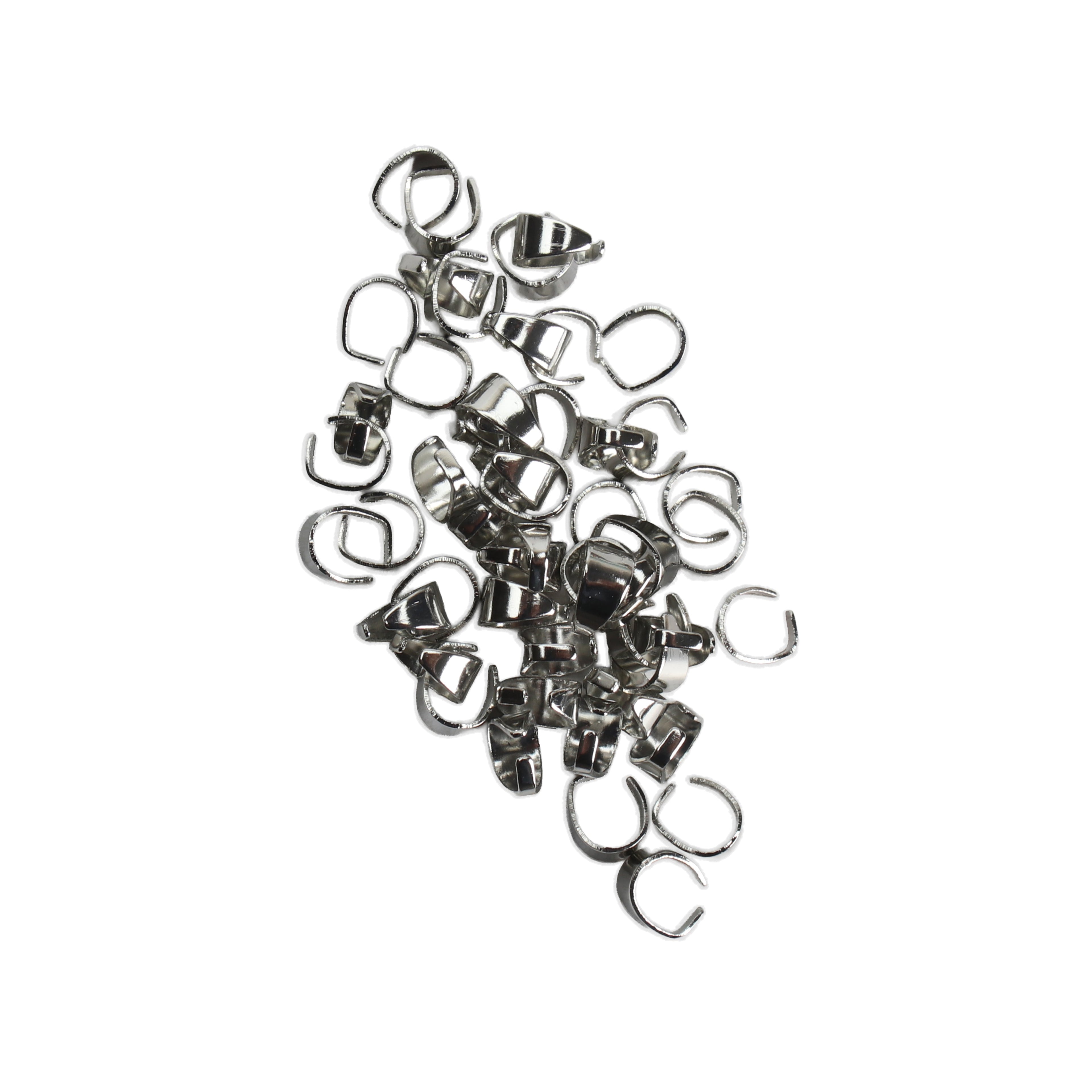 Jewellery Findings Pendant Hooks Nickel small 50pc
