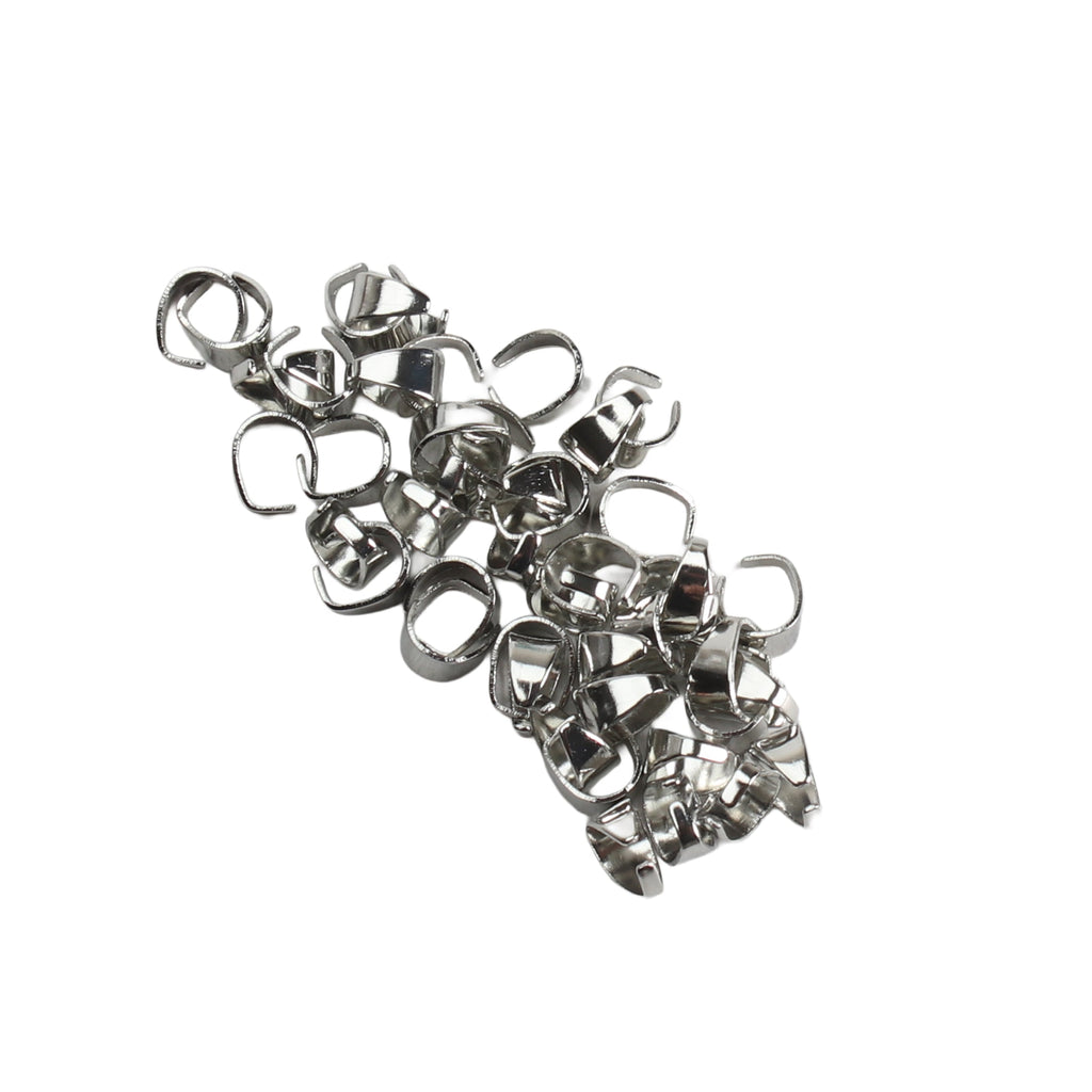 Jewellery Findings Pendant Hooks Nickel small 50pc