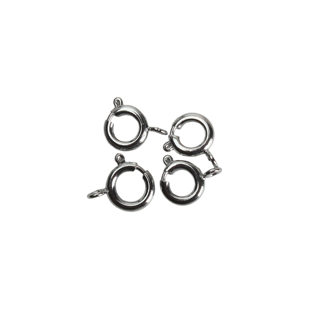 Jewellery Findings Round Clasps Nickel 4pc