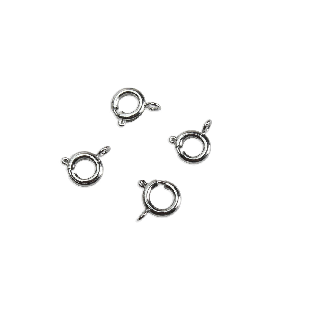 Jewellery Findings Round Clasps Nickel 4pc
