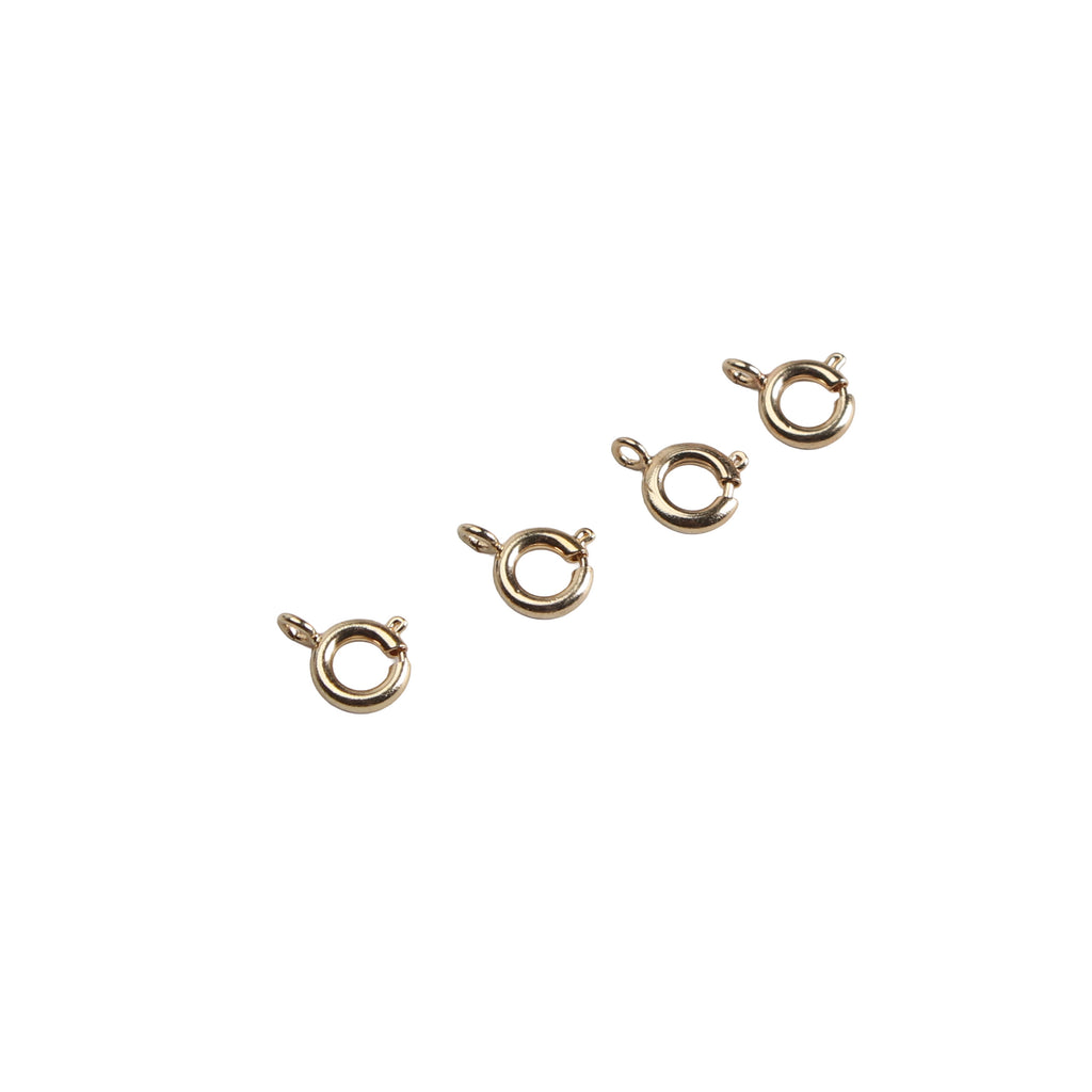 Jewellery Findings Round Clasps Gold kc 4pc