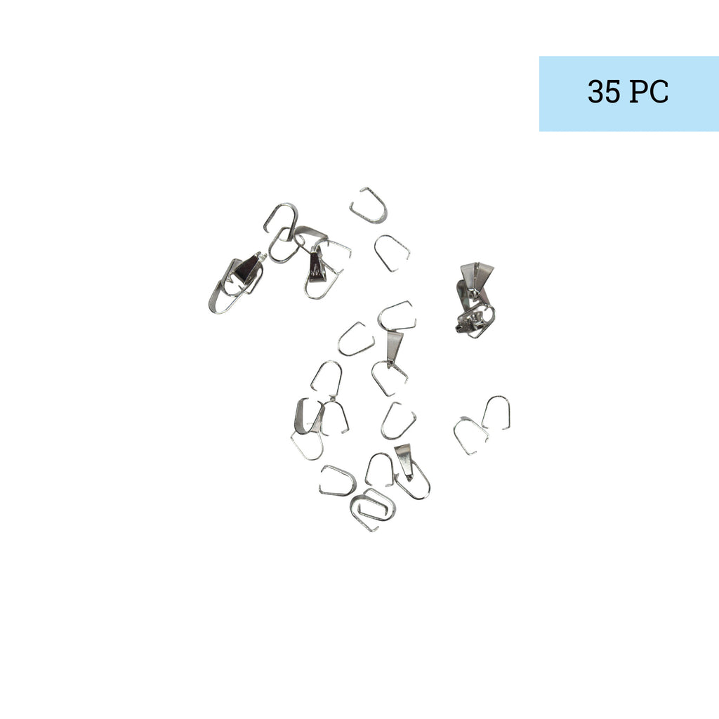 Jewellery Findings Pendant Hooks Nickel Big 35pc