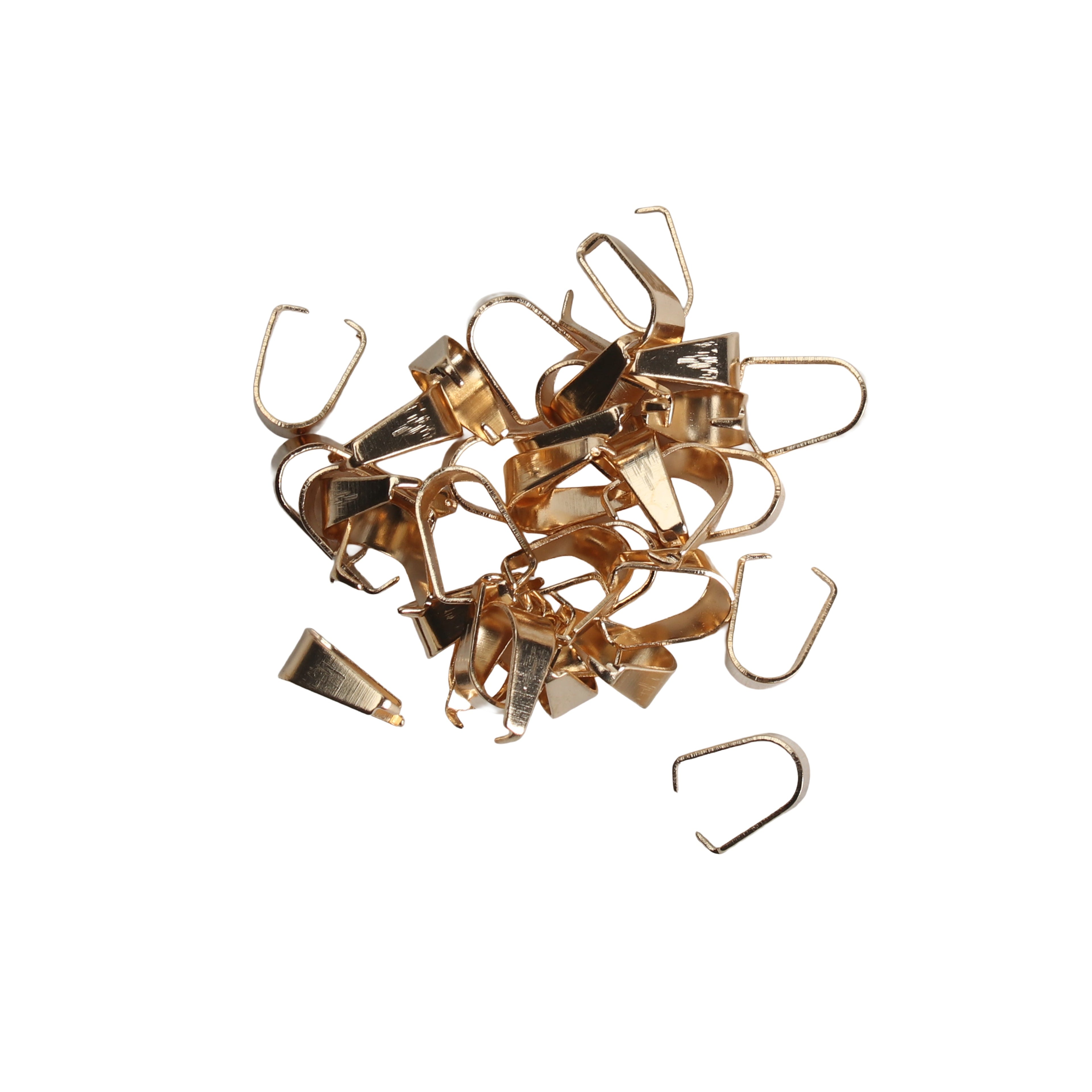 Jewellery Findings Pendant Hooks Gold Big kc 35pc