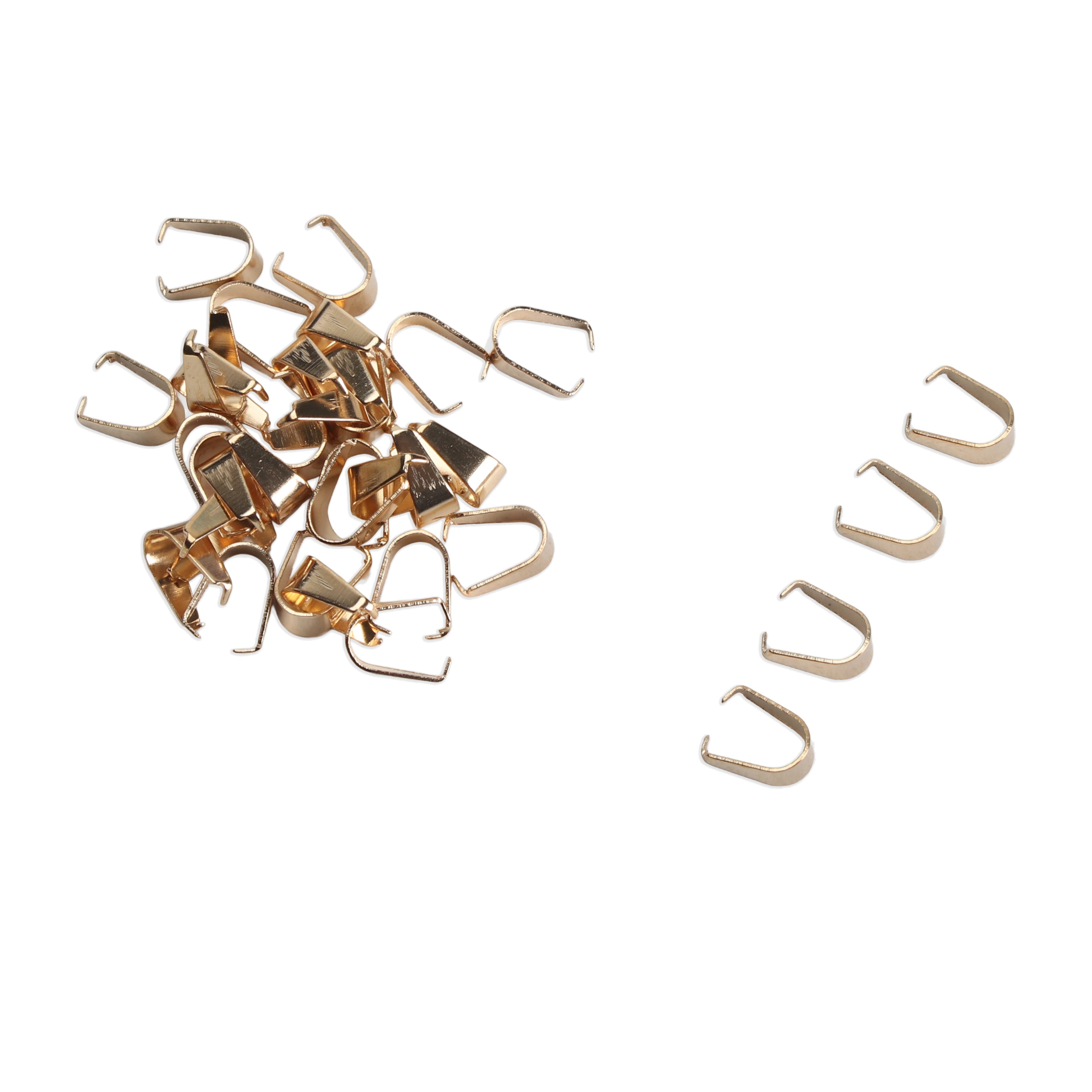 Jewellery Findings Pendant Hooks Gold Big kc 35pc