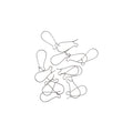 Jewellery Findings Ear Wire U Hooks Silver 25mm 14pc