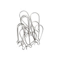 Jewellery Findings Ear Wire U Hooks Nickel 32mm 12pc