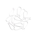 Jewellery Findings Ear Wire U Hooks Silver 32mm 12pc