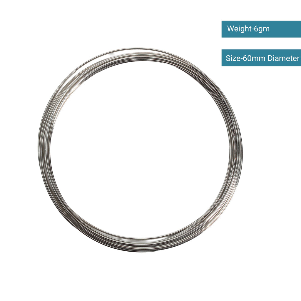 Jewellery Findings Memory Wire Nickel 60mm 6gm