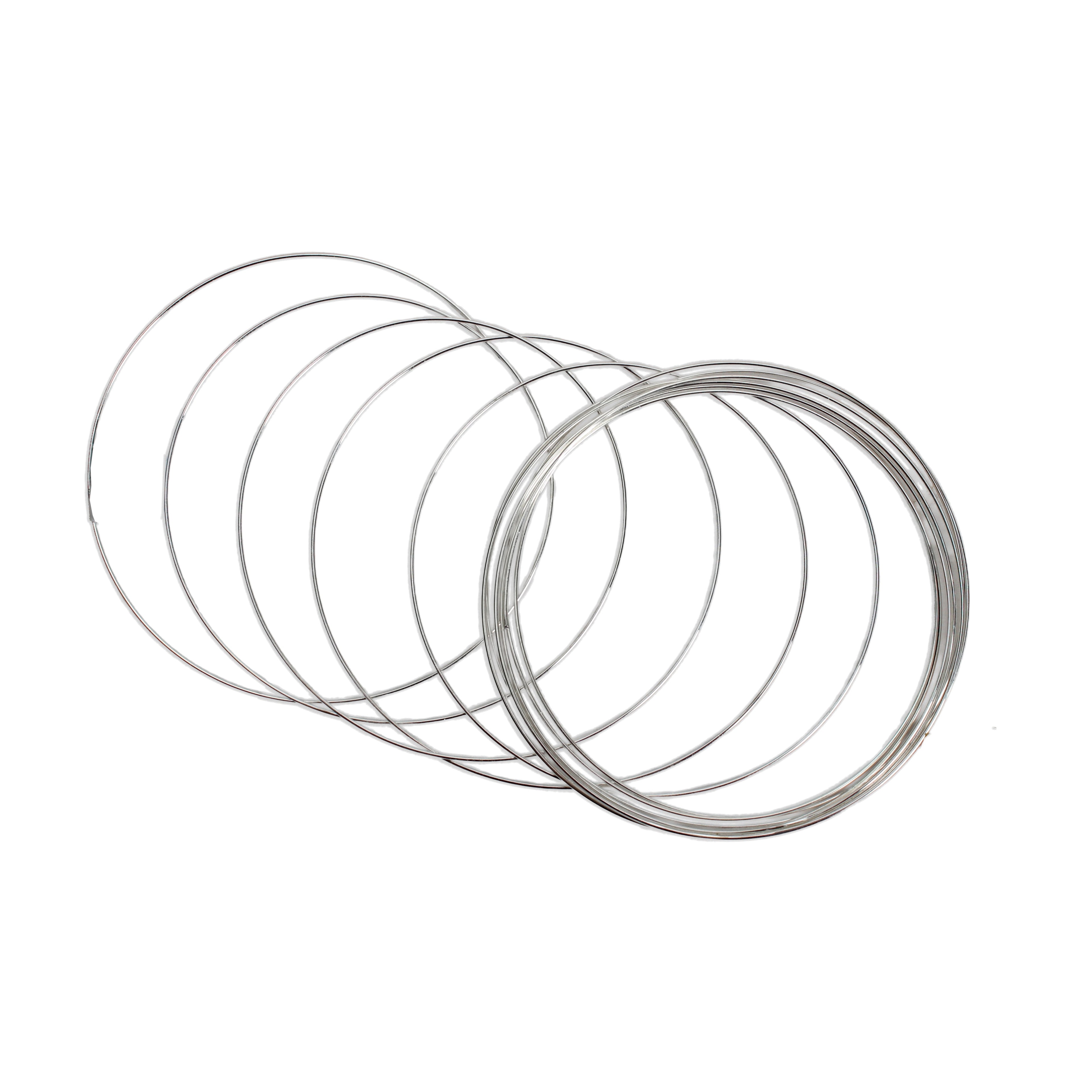 Jewellery Findings Memory Wire Silver 60mm 6gm