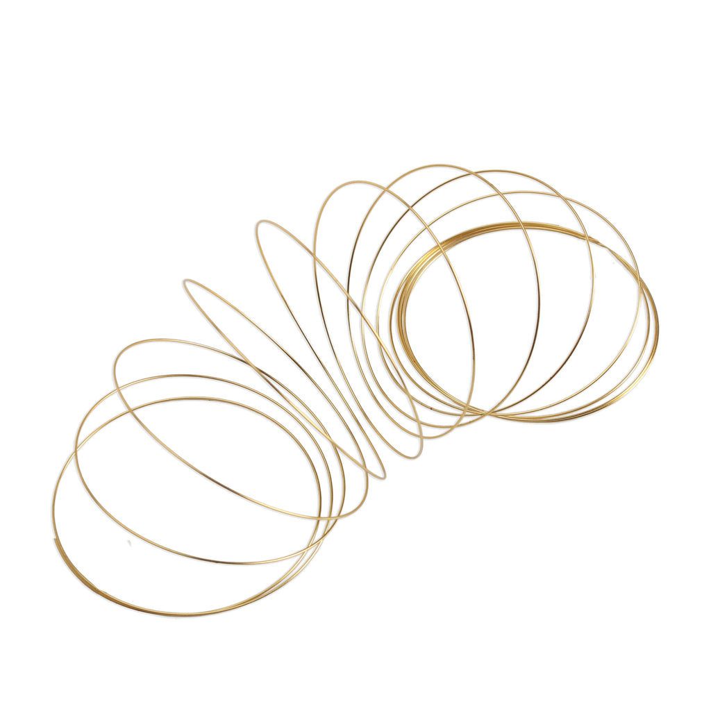 Jewellery Findings Memory Wire Gold 60mm 6gm