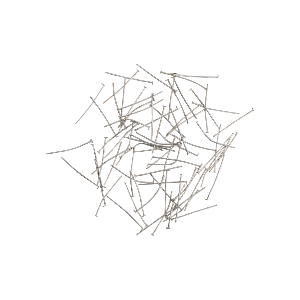 Jewellery Findings Head Pin Nickel 30mm 10gm