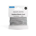 Deluxe Elastic Cord Silver 1mm 4 mtr